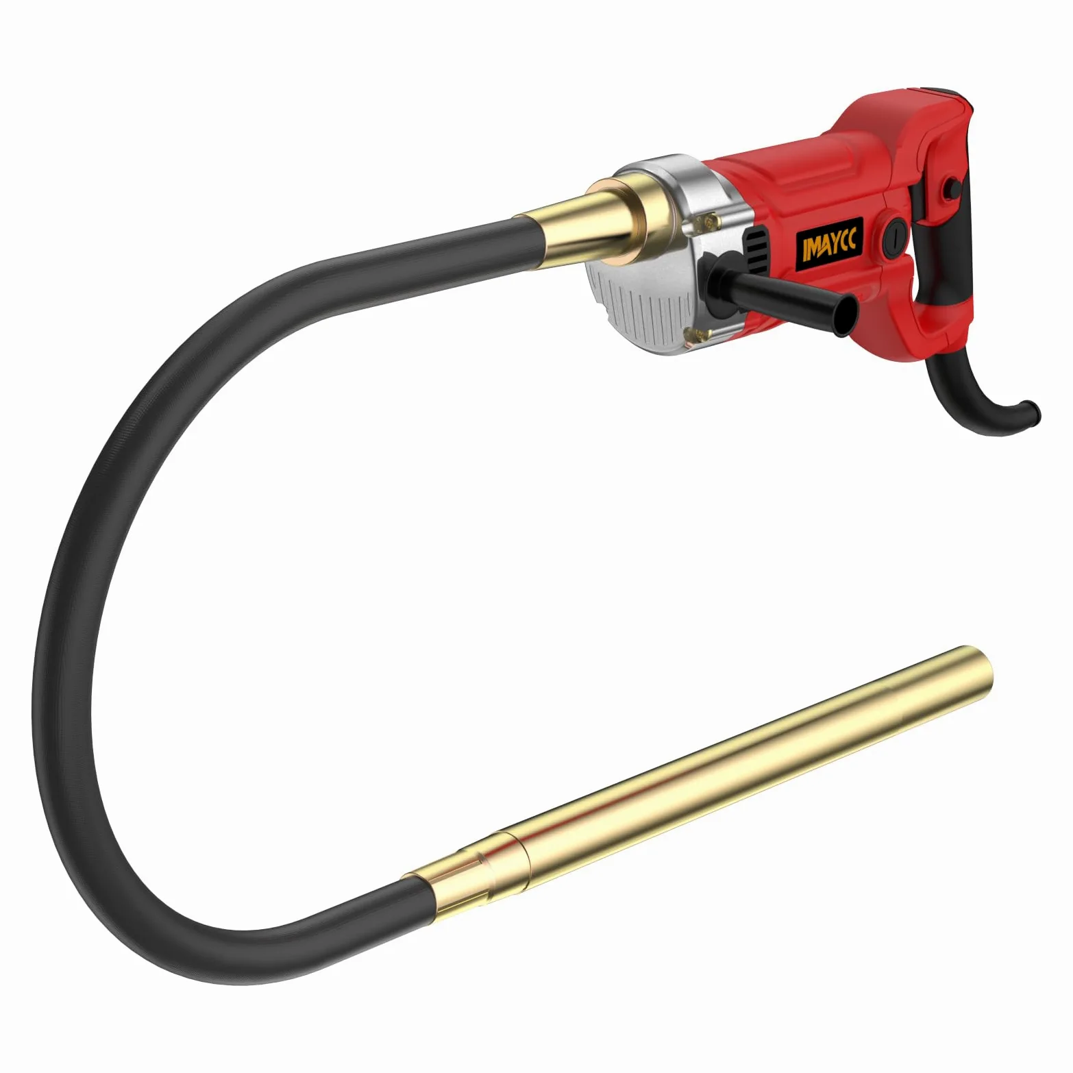 IMAYCC 2000W Vibratore per Calcestruzzo, Vibratore da Costruzione Elettrico 4300 giri/min, Lunghezza asta Vibrante 2m, Diametro albero Vibrante 38mm, per Strade Tunnel Ponti Case ecc.