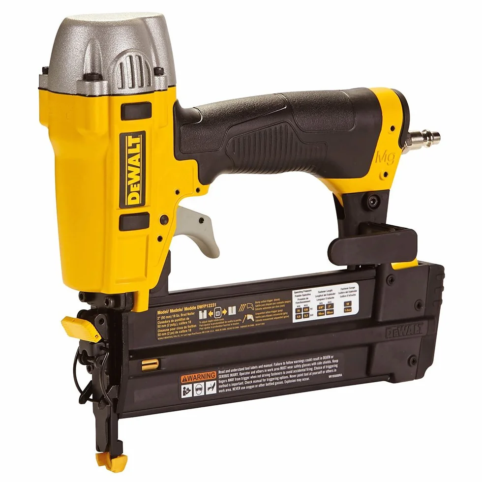 Dewalt Chiodatrice ad aria compressa DPN1850-XJ DPN1850 senza olio senza manutenzione 18G 15-55mm con custodia, gialla, m
