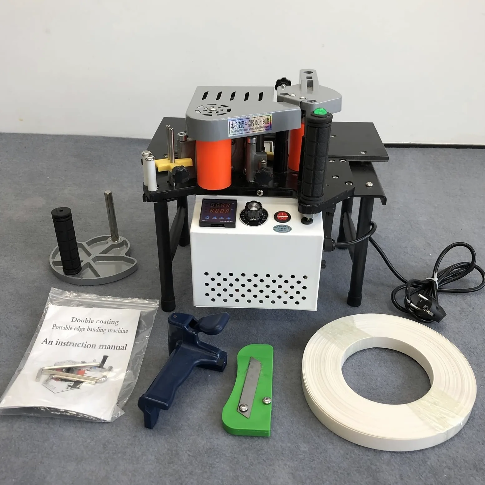 Bordatrice Manuale Doppia incollatura Laterale Bordatrice Portatile Bordatrice for la Lavorazione del Legno 1200W