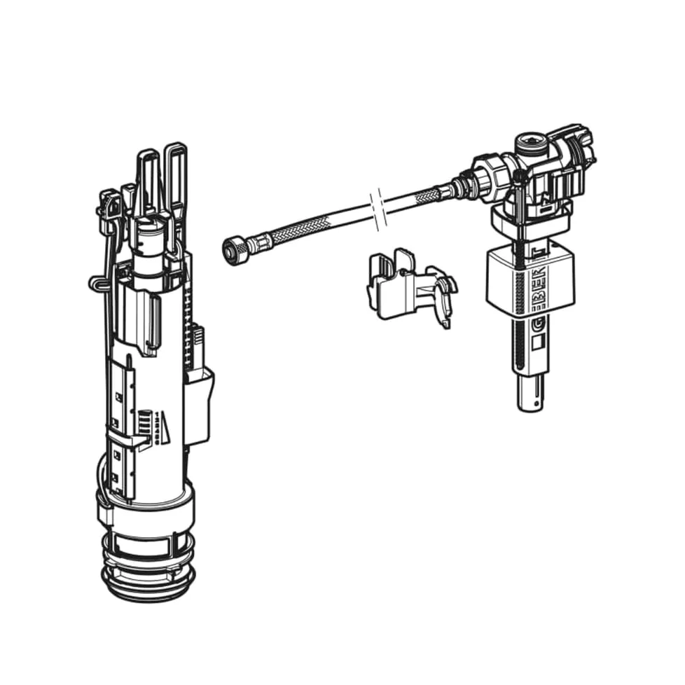Geberit Tipo 212-383 - Kit di ristrutturazione per sciacquone 300/320/Sigma UP