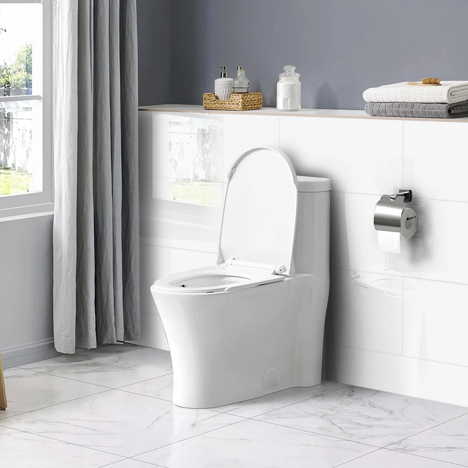 Pannello da parete autoadesivo, 10 pezzi, effetto marmo, 60 x 30 cm, in PVC, impermeabile, resistente all'olio, per cucina, bagno, soggiorno (tipo H)