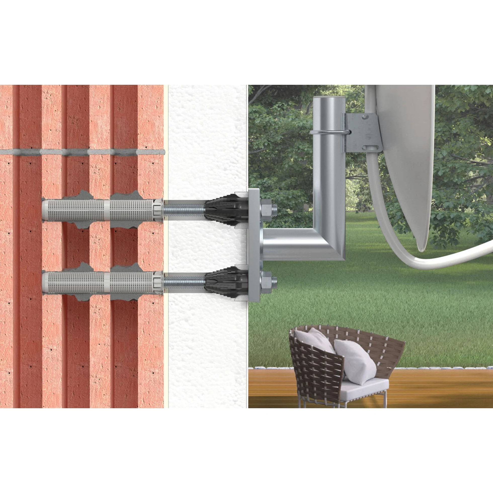 Fischer Thermax 12/110 M12 Kit 2 pz Tasselli per Fissaggio su Cappotto Isolante Max 110 mm