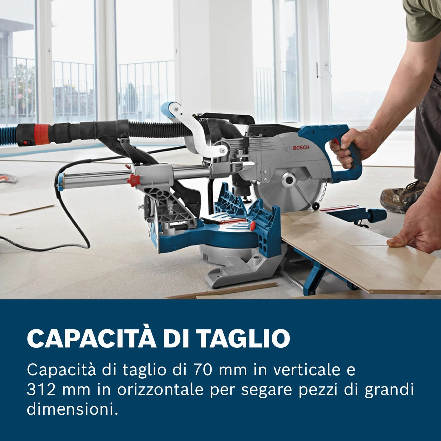 Bosch Professional Troncatrice radiale GCM 8 SJL (potenza 1600 Watt, Ø lama: 216 mm)