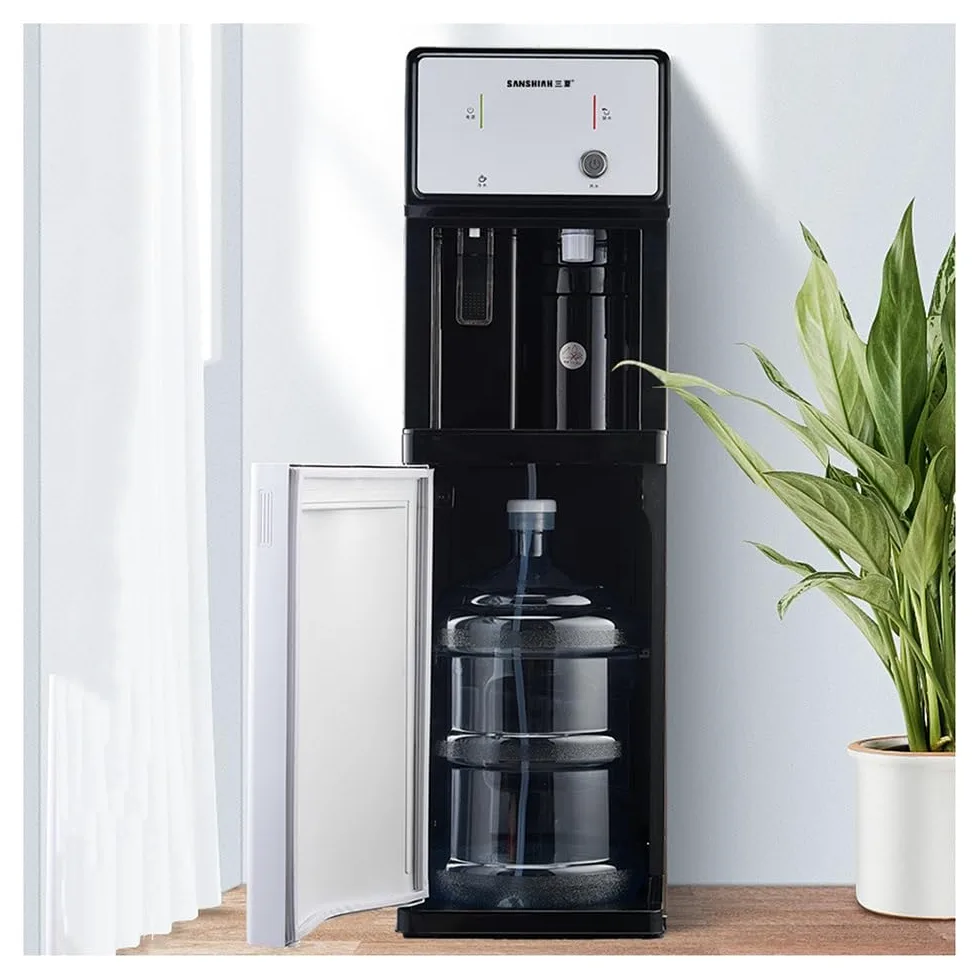 8pcs Refrigeratore d'acqua a caricamento inferiore con spia luminosa for bottiglia vuota for uso domestico e in ufficio - Distributore di acqua calda e fredda