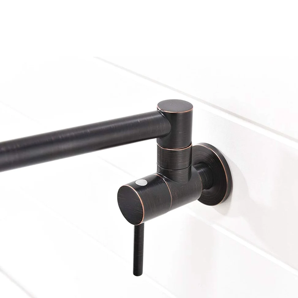 POT FILLER rubinetti della cucina, due maniglie Un lavandino rubinetto del foro, installazione a parete cucina contemporanea Rubinetti, Ottone,Cromo
