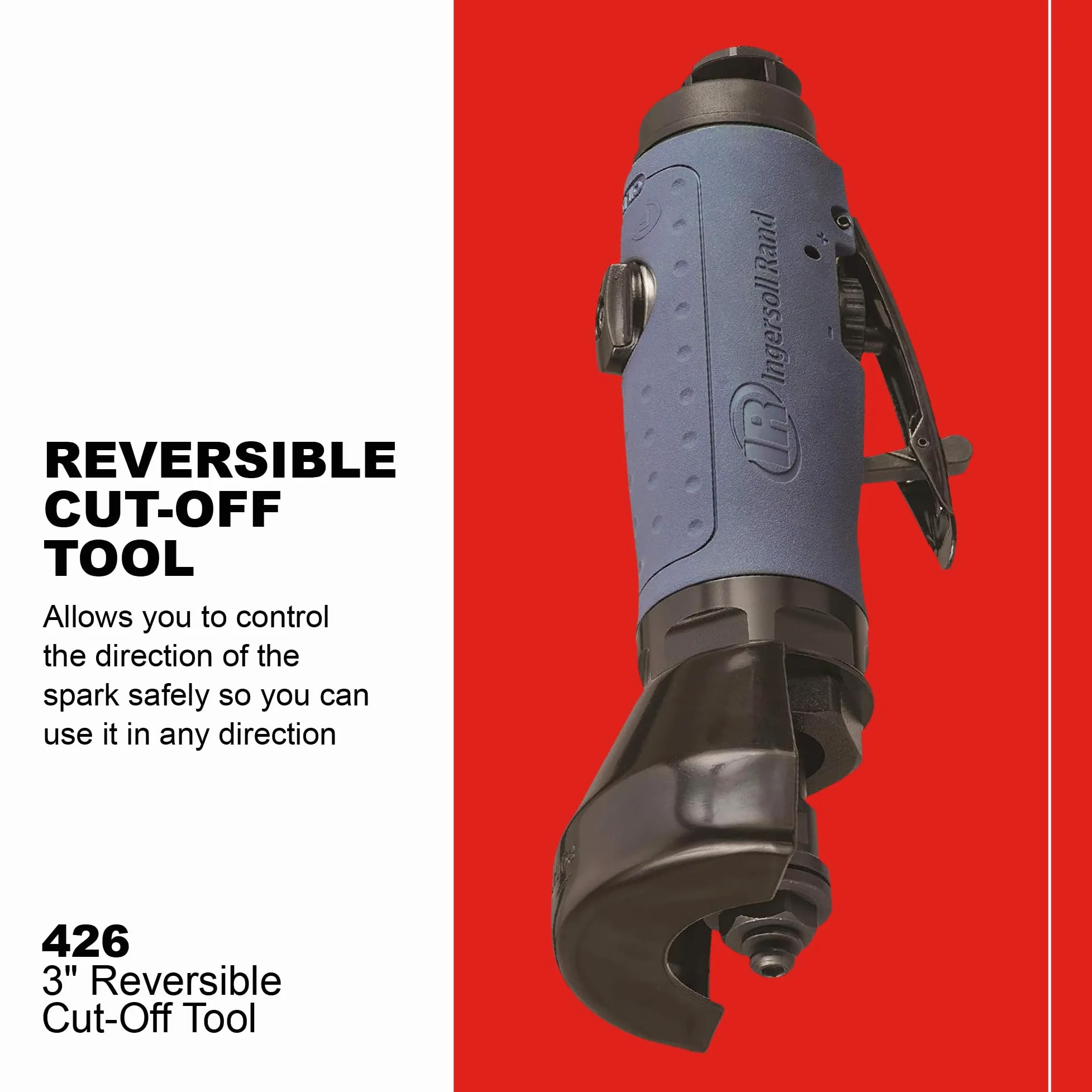 Ingersoll Rand Troncatrice 426, da 3” (75 mm), Silenziosa e Reversibile, Troncatrice per Metallo, Compatta e Leggera per Lavori Sicuri e Veloci