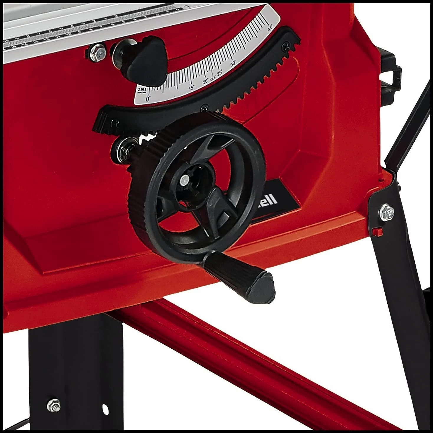 Sega circolare da banco TC-TS 2025/3 di Einhell (max. 2.000 watt, guida angolare, guida parallela, collegamento di aspirazione sulla scocca e protezione lama, lama in metallo duro inclusa)