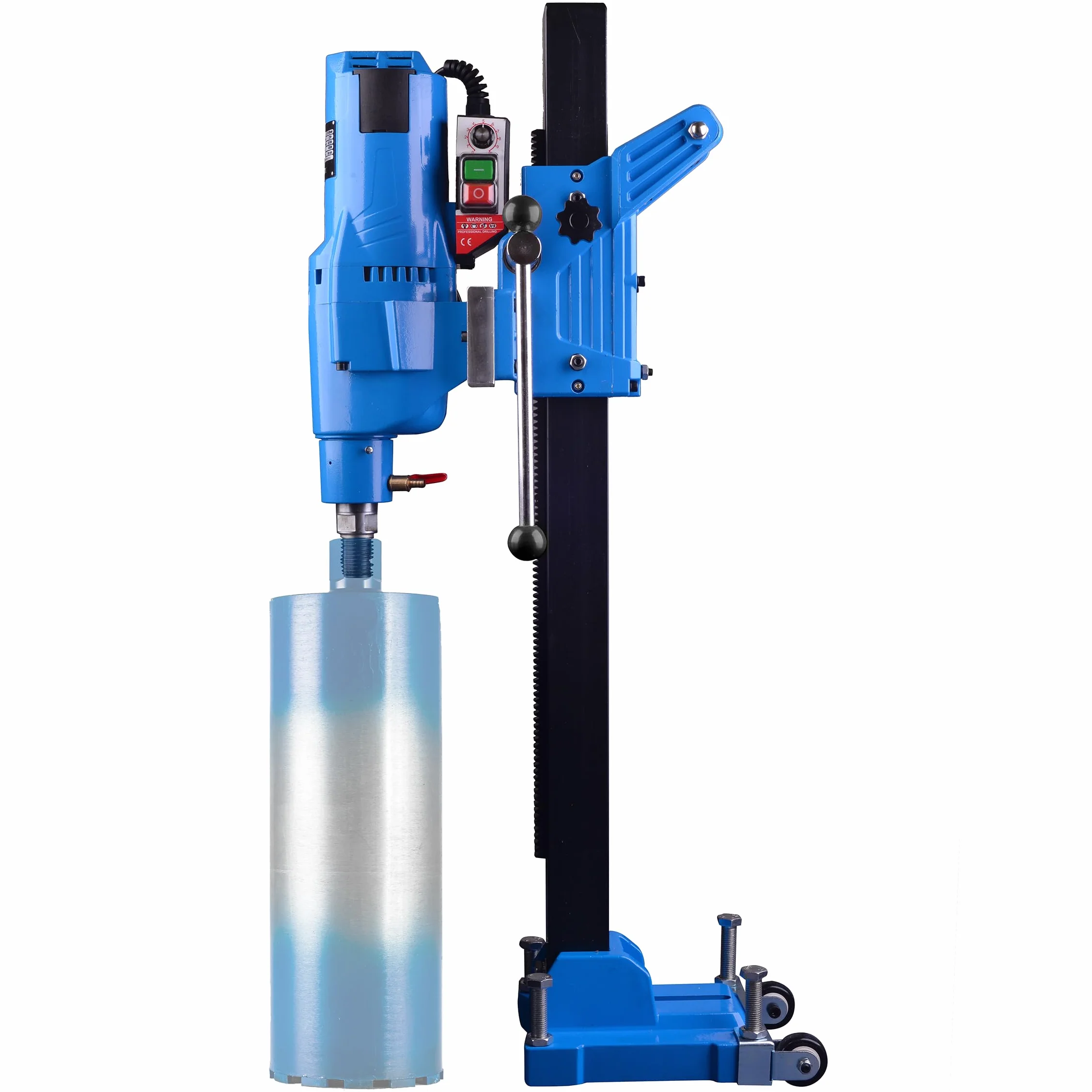 STAKO Max. Ø 305 mm trapano professionale a nucleo con potente motore 4350 – con supporto per trapano nucleare – Punte diamantate per calcestruzzo 0 – 760 giri/min – Unità di perforazione con