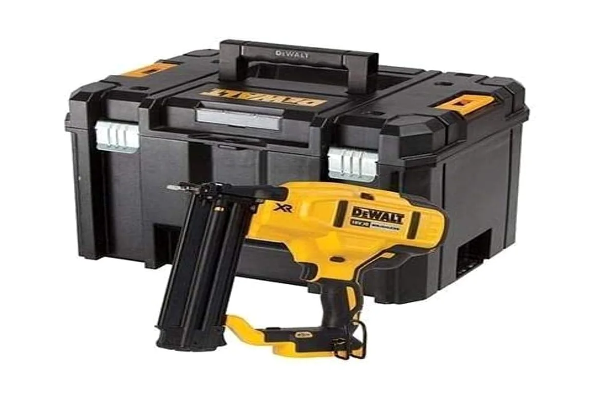 DeWalt Chiodatrice Brad con finitura brushless XR 18V ​​senza caricatore/batteria 18Ga per diametro 1,25 mm e chiodi lunghi 15-54 mm, Multicolore