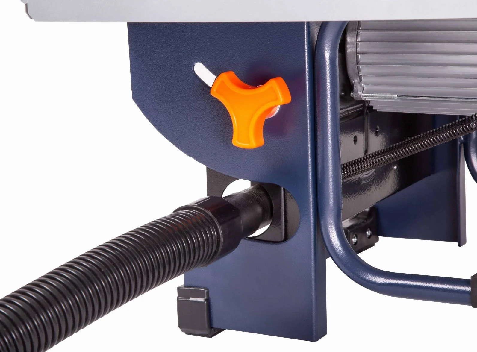 FERM Sega da Tavolo 800W. Include Lama per Sega ø 200 mm 24 denti, guida parallela, chiave inglese e collegamento aspirapolvere