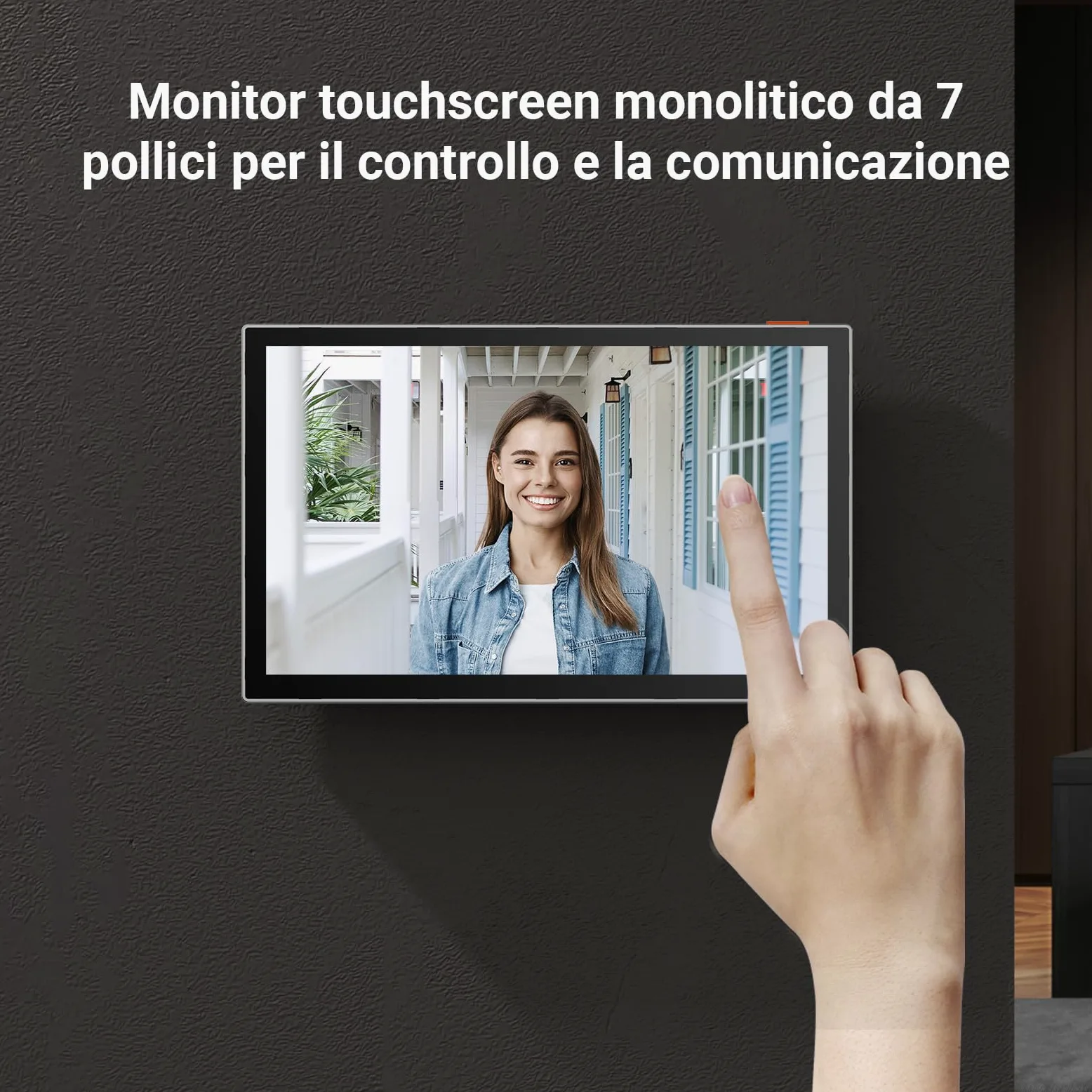 EZVIZ CP5 Videocitofono WiFi con Schermo Touch Screen a Colori da 7", Visione Notturna 1080p e Audio Bidirezionale, Citofono con Sblocco Remoto, Dual Band, Design Sottile