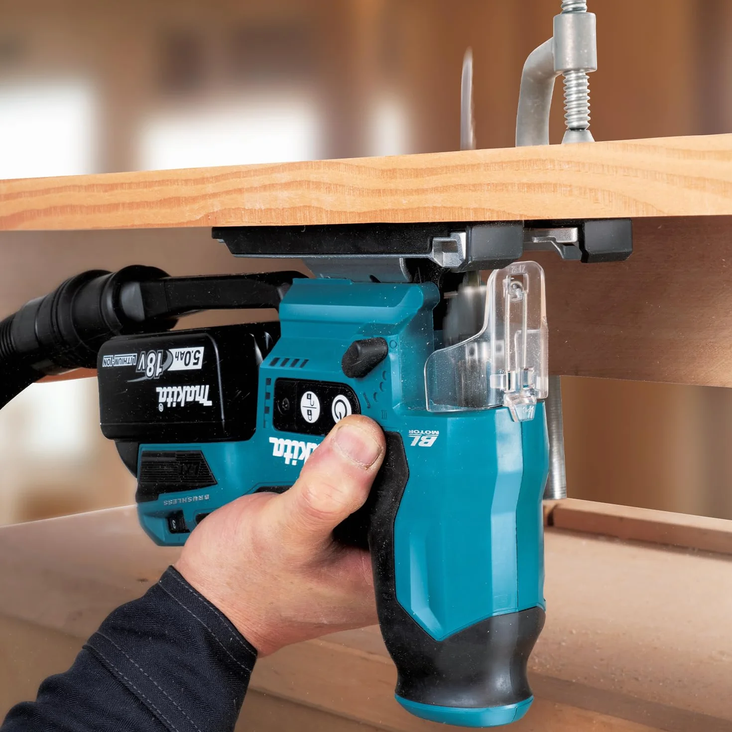Makita DJV185Z - Sega a pendolo senza fili, 18 V (senza batteria, senza caricabatterie)