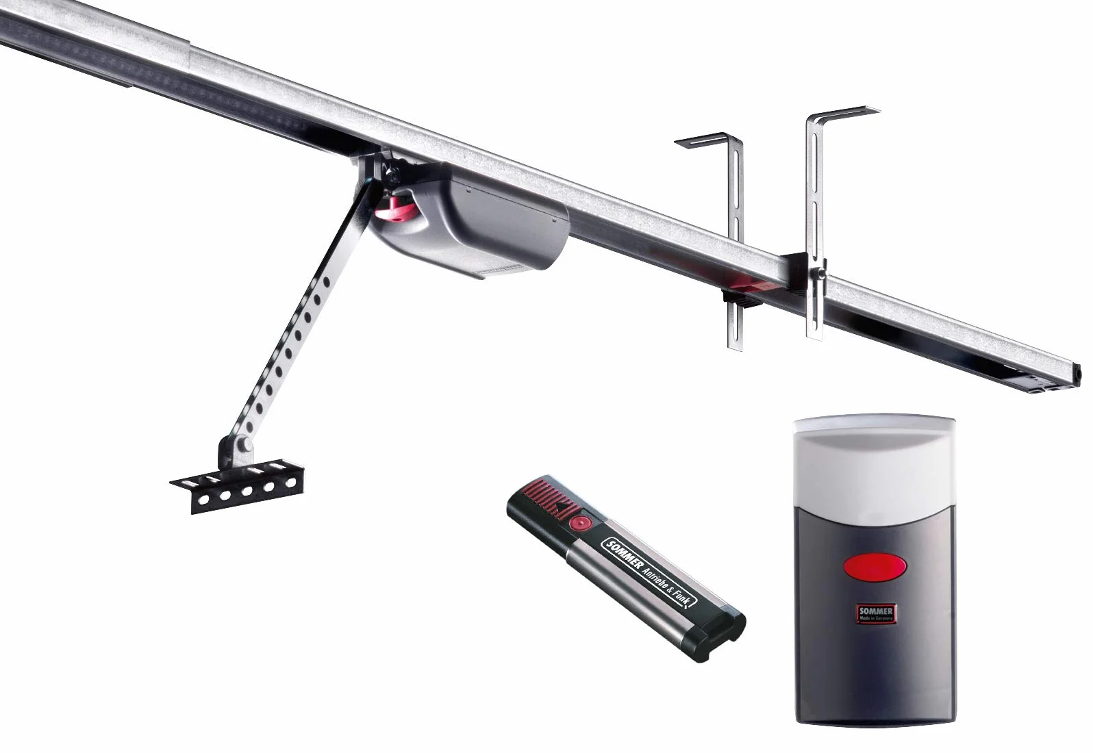 Sommer Duo Vision 800 - Motore per porta garage con guide