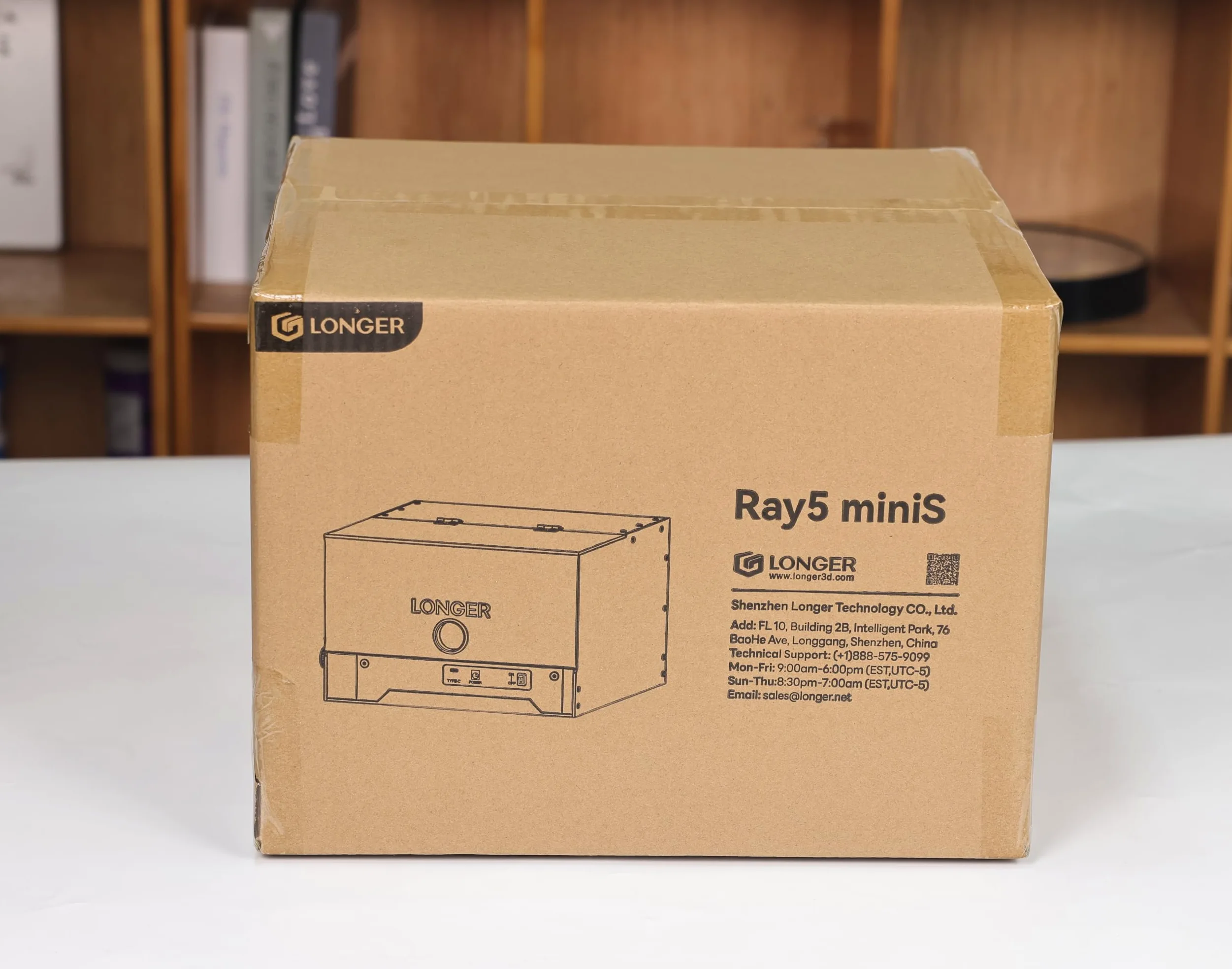 LONGER Ray5 miniS Incisore Laser, Incisore e Taglierina Laser 5,5W Classe 1 con Carcassa Protettiva, WiFi, Arresto Emergenza, per Legno, Metallo, Acrilico e Pelle, 130 x 120 mm