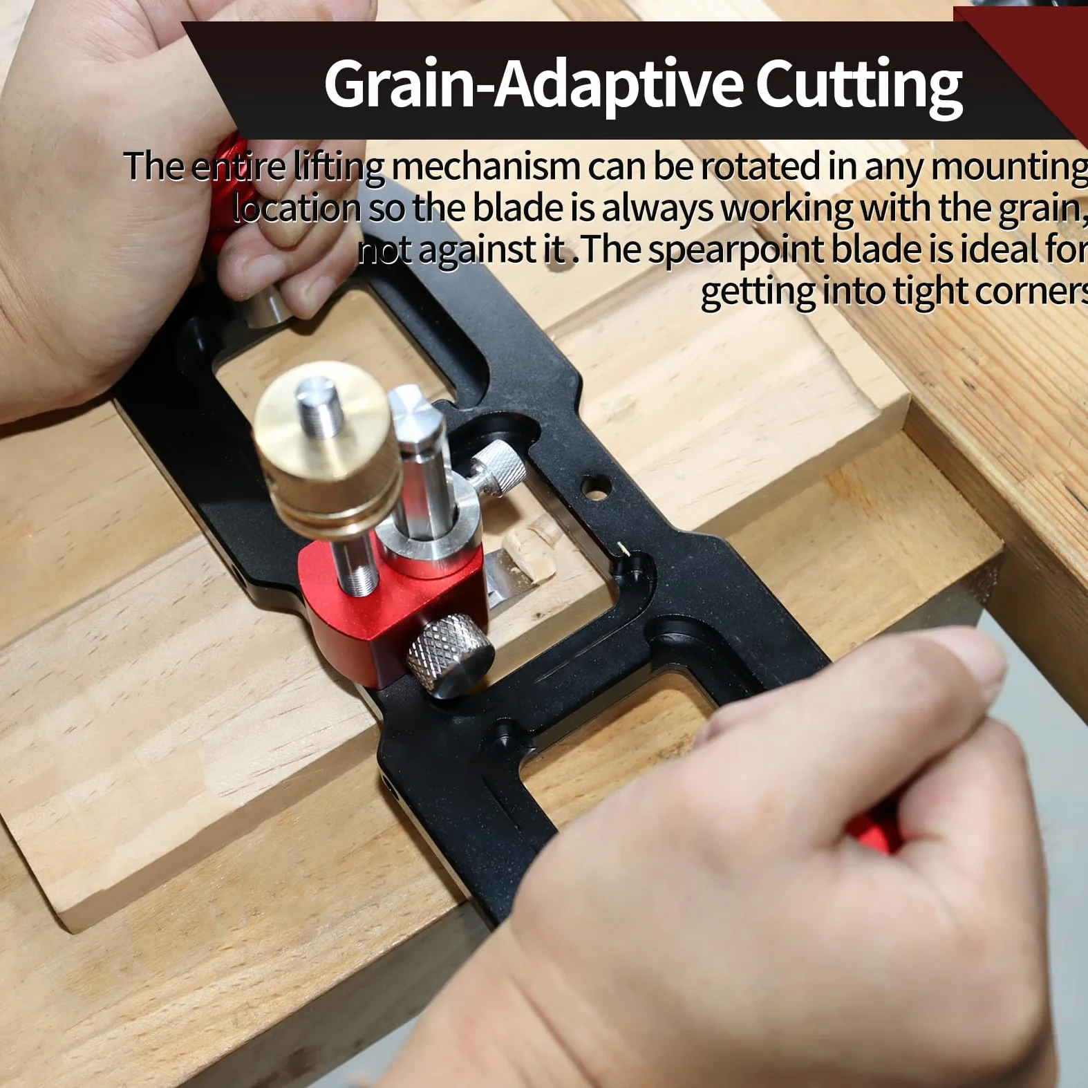 Router Plane Versatile Taglio Strumento Manuale Lavorazione Del Legno Finitura Liscia Aereo Portatile per Pulizia o Estensione Fondo Delle Scanalature Rabbet