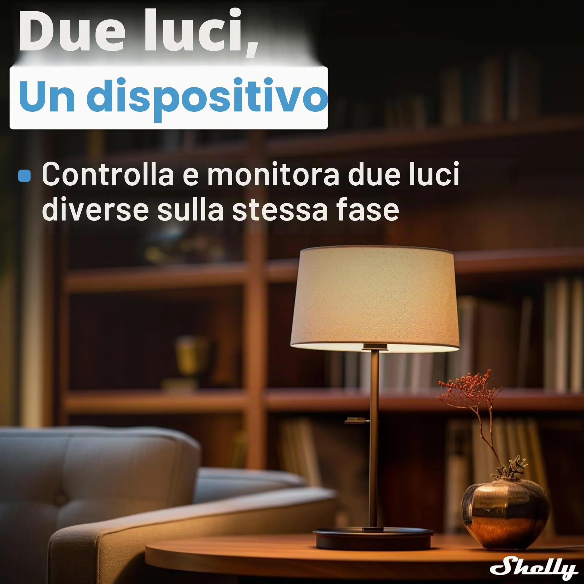 Shelly 2PM Gen3, Wi-Fi Interruttore Intelligente Relé, 2 Canali, 16А, Monitora il Consumo di Energia, Controllo Remoto e Automazione, Illuminazione, Nessun Hub Richiesto, Alexa, Google Home (4 pezzi)