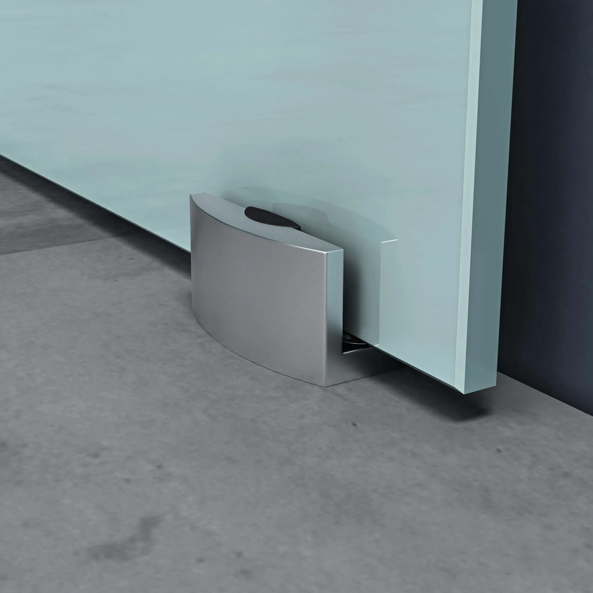 Mai & Mai Porta Scorrevole in Vetro 90x215cm, Porta Scorrevole Interna Satinato 8mm in 5 Strisce con Binario e Maniglia Rotonda per Bagno Cucina Studio Ufficio, Amalfi TS11H-900 MSMG
