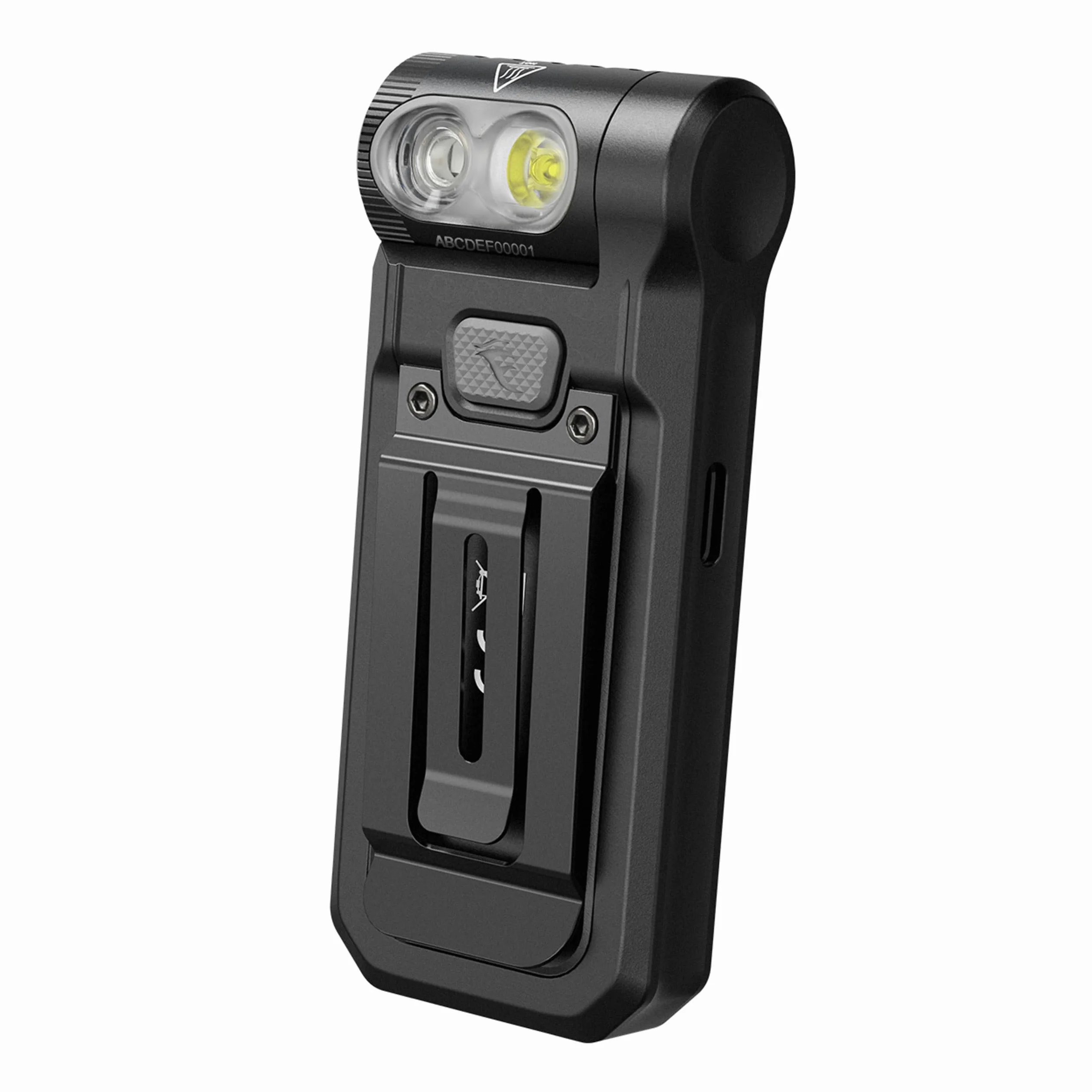 fenix SW05R-Corpo rosso, nero | LED bianchi e rossi | Torcia ricaricabile per ispezione e sicurezza | 150 lumen | 39 m | 49 ore max | Luce bianca a 3 livelli | Luce rossa da 10 lumen | Testa rotante a