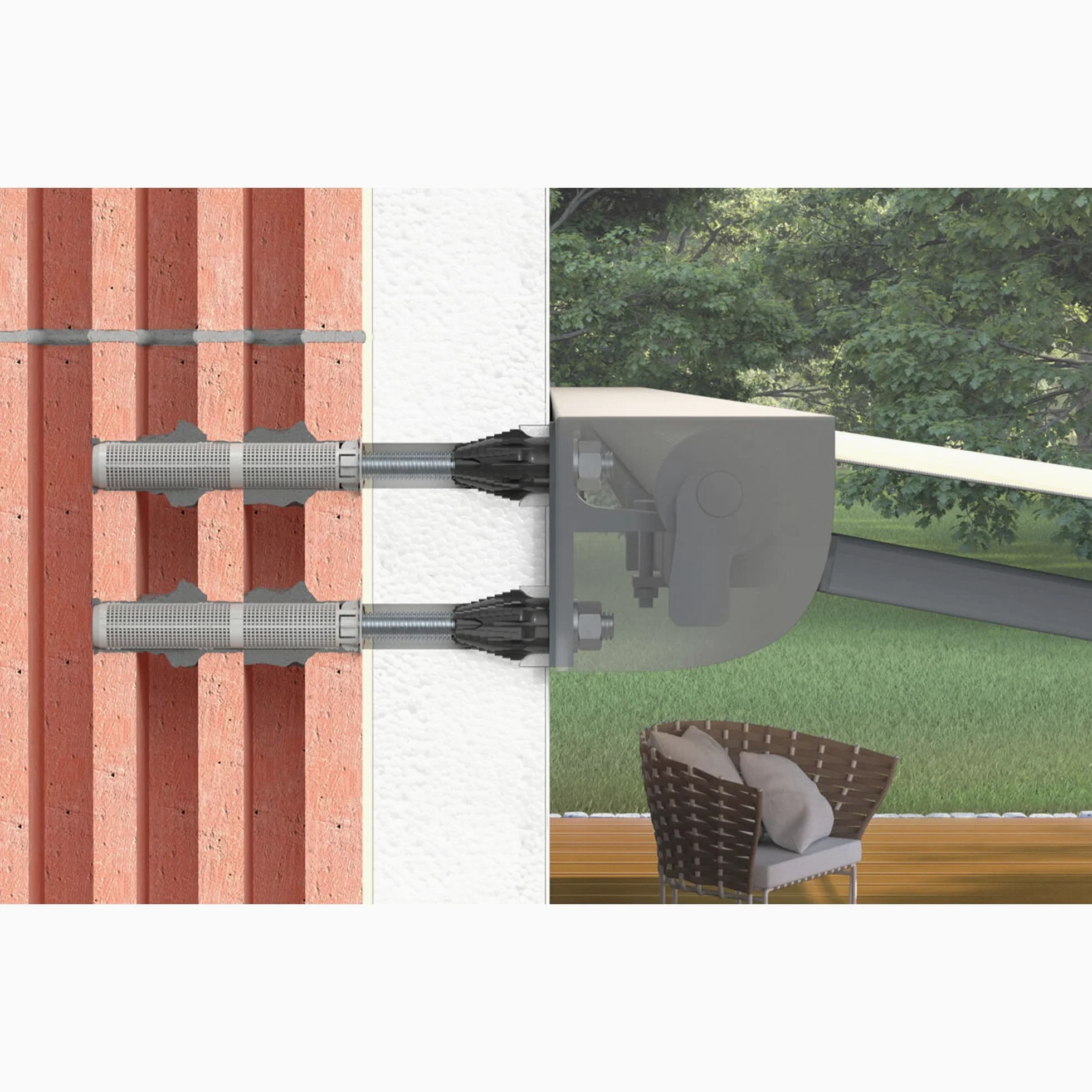 Fischer Thermax 12/110 M12 Kit 2 pz Tasselli per Fissaggio su Cappotto Isolante Max 110 mm