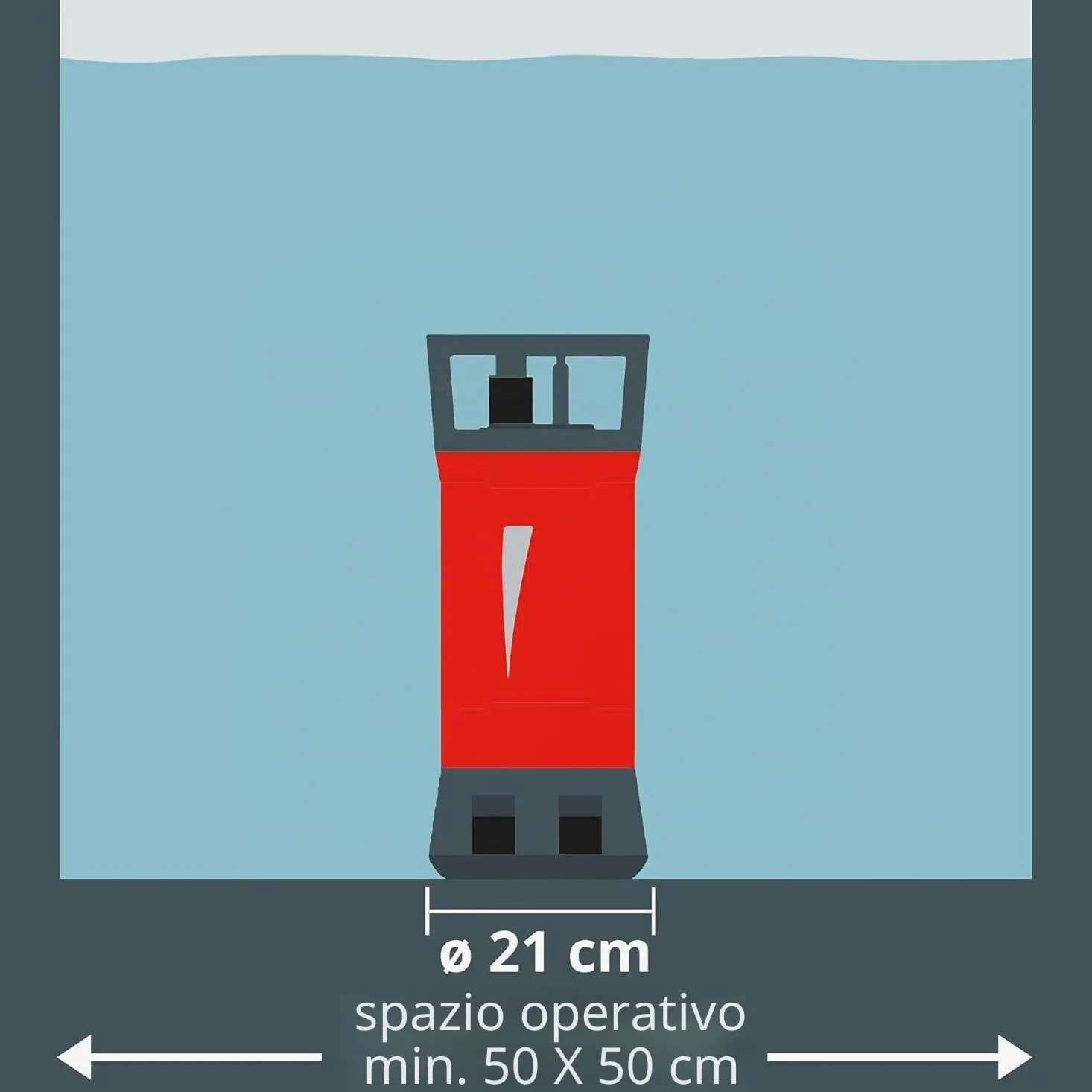 Einhell GE-PP 5555 RB-A Pompa per cisterne (550 W, portata max 5500 L/h, prevalenza 20 m, immersione max 7m, incl. Tubo a collo di cigno)