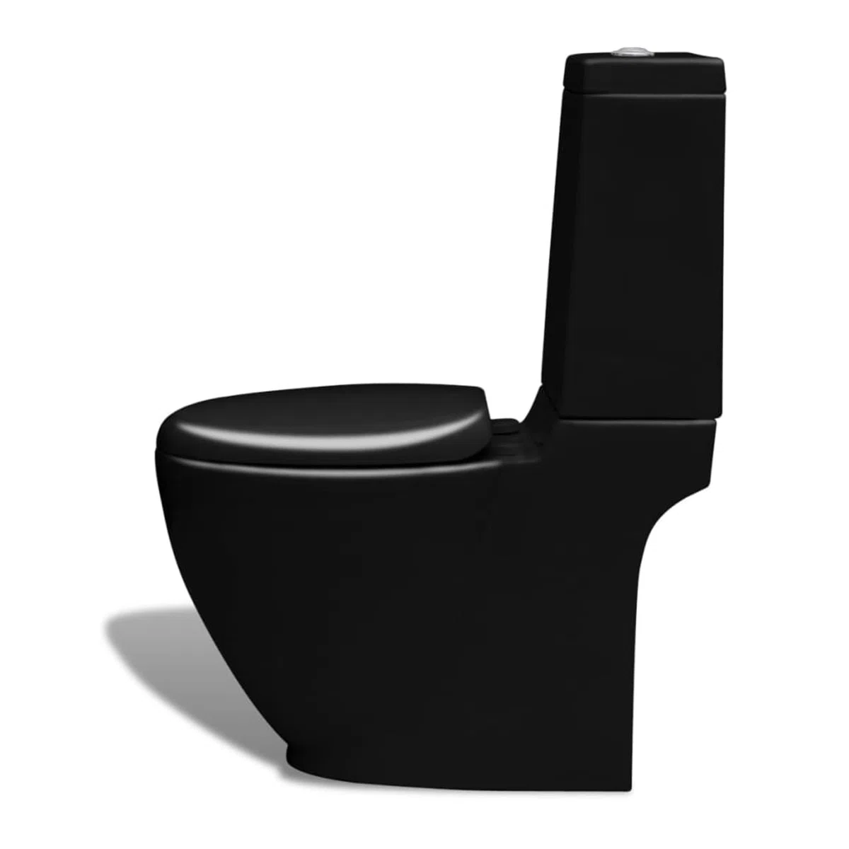 ARKEM Sanitari Filomuro Vaso WC E Bidet in Ceramica Filo Muro Filo Parete Design Moderno con Copriwater Chiusura Soft Close Chiusura Rallentata,Set di Bidet e Toilette da Pavimento in Ceramica Nera