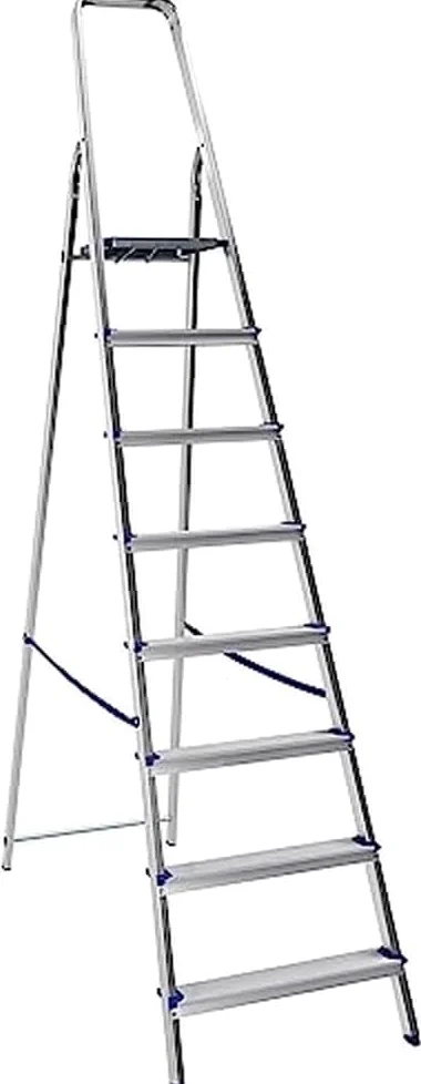 FRAMAR Scala Piuma 8 Gradini in Alluminio - Portata 100 Kg