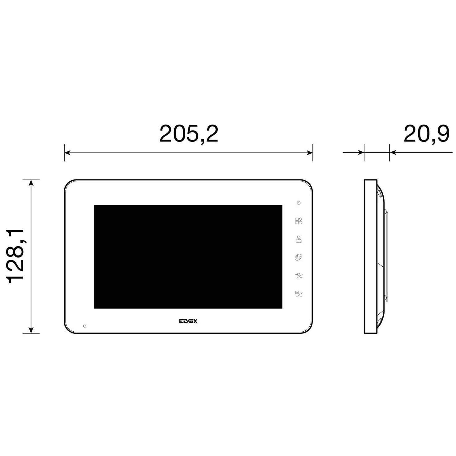 Vimar K40910 Kit Videocitofono Monofamiliare da Parete, Grigio la Targa e Bianco Il Monitor