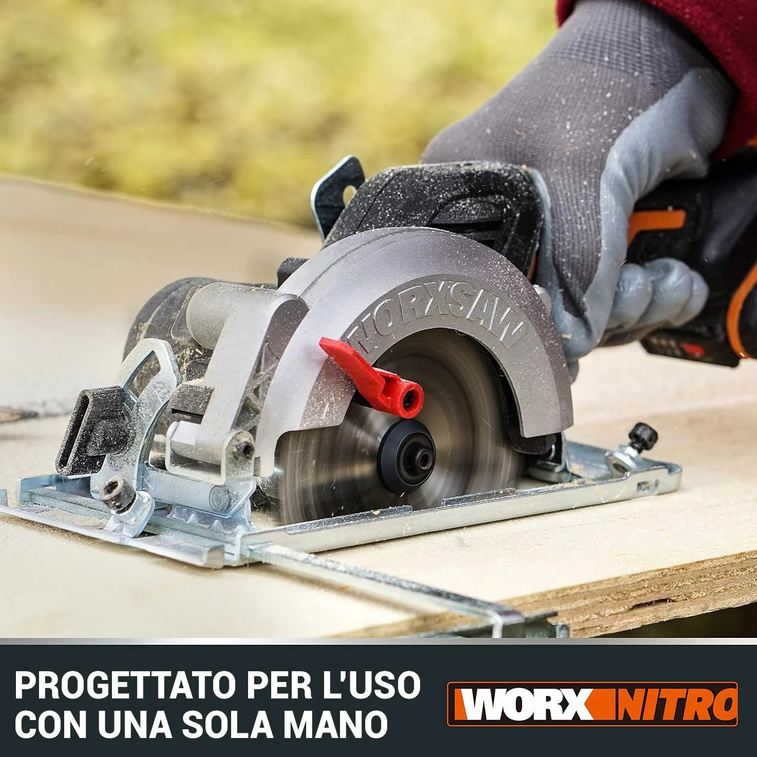 Worx WX531.9 Sega circolare compatta ad immersione ø 120mm 20V a batteria - solo corpo macchina