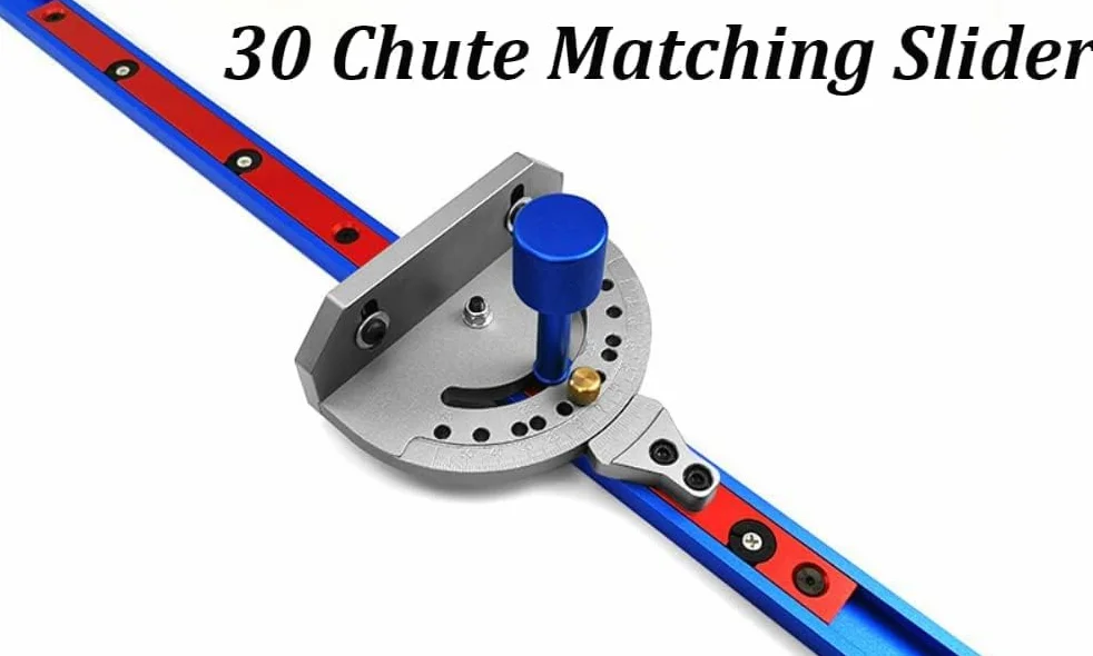 Fafeicy 2 pezzi per binario per mitra, in alluminio, blu, scanalatura a T, strumenti per la lavorazione del legno router tavolo 800/1000/1220 mm, resistente all'usura e durevole (2 × 800 mm)