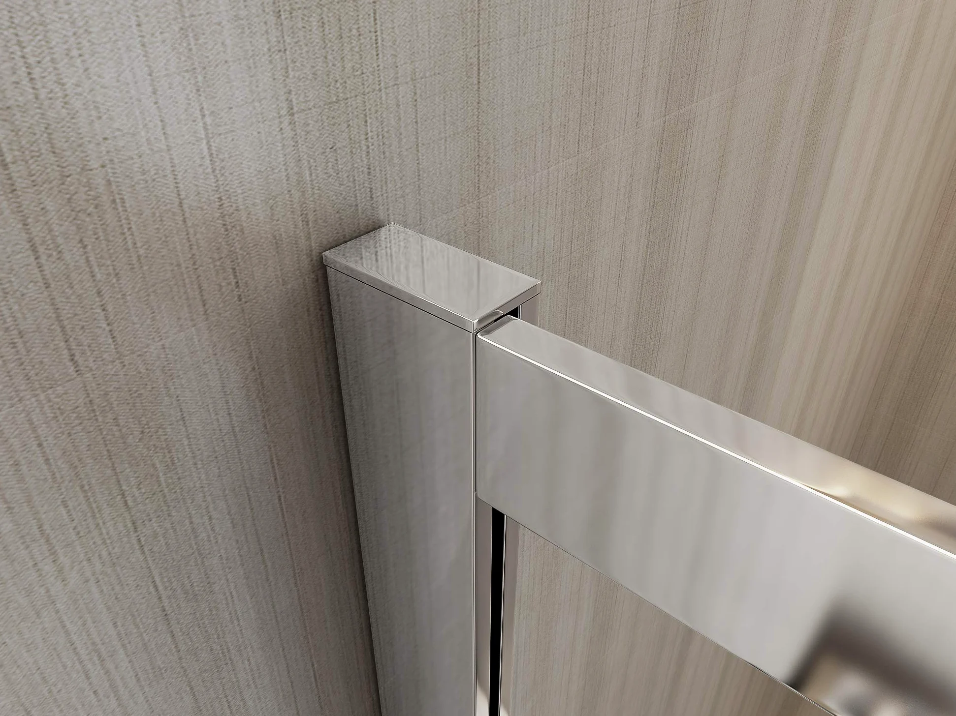 Porta Doccia Scorrevole Con Apertura Centrale Vetro 6 mm anti-calcare H.190 cm (163-168 H.190 cm)