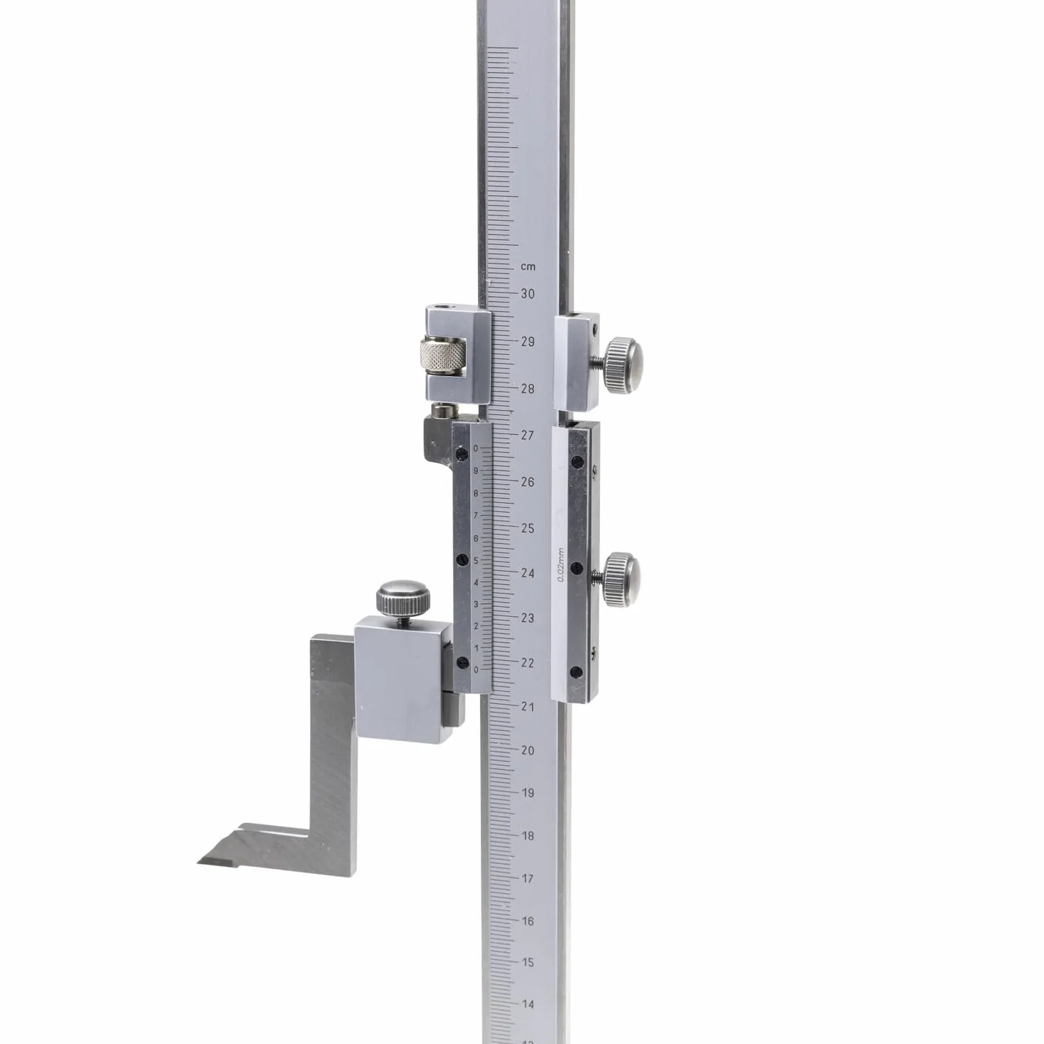 WIKISTORE TRUSCHINO PROFESSIONALE 300X0,02 mm, Truschino in Acciaio con Vite Micrometrica e Punta in Metallo Duro, Attrezzo da Lavoro Preciso, Robusto e Resistente