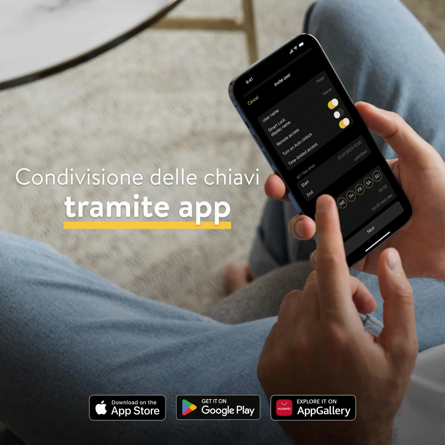 Nuki Smart Lock Pro (quarta generazione), serratura smart con WiFi e Matter per l'accesso remoto, serratura elettronica che trasforma lo smartphone in chiave, con Power Pack batterie, bianco