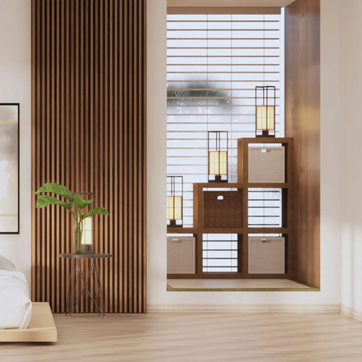 Pannelli Decorativi Acustici per Pareti, Pannelli Murali Design Effetto Legno, Pannelli Fonoassorbenti per Soffitto cm 60 x 275 (1,65 mq) (Faggio)