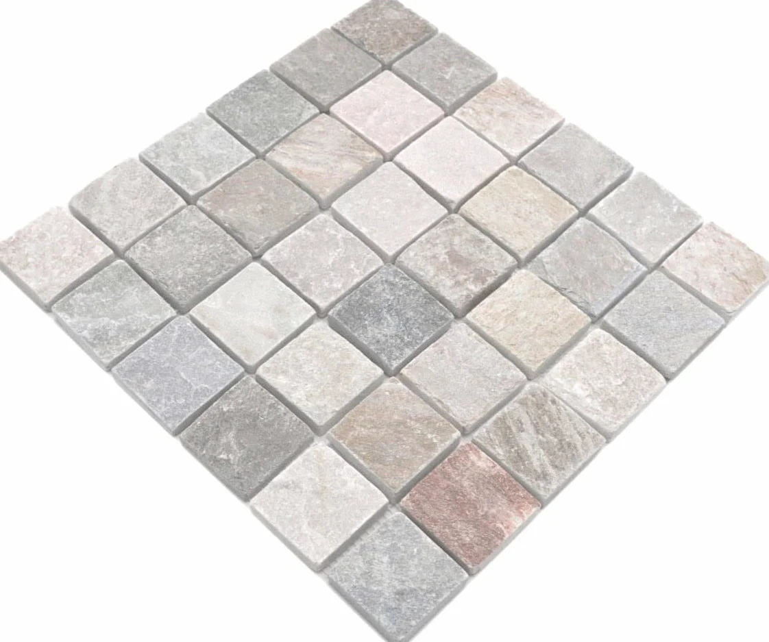 Piastrelle mosaico beige grigio pietra naturale soggiorno cucina cucina doccia parete bagno wc