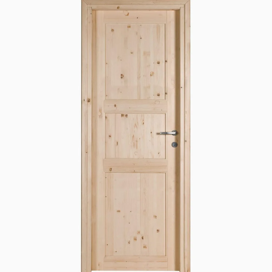 Porta in Legno di Abete Grezzo Battente - 210 x 90 - Reversibile