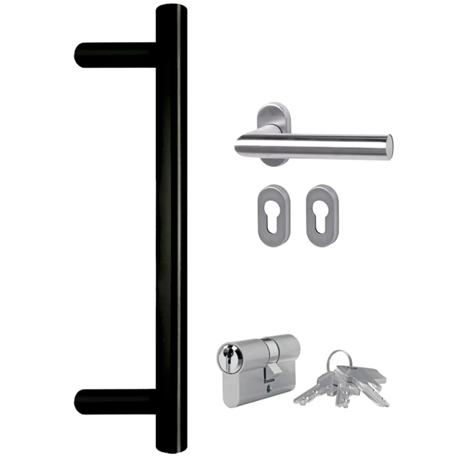Gecheer Porta,Ingresso,Sinistra,per Esterno,in PVC,Bianco,108x208 cm