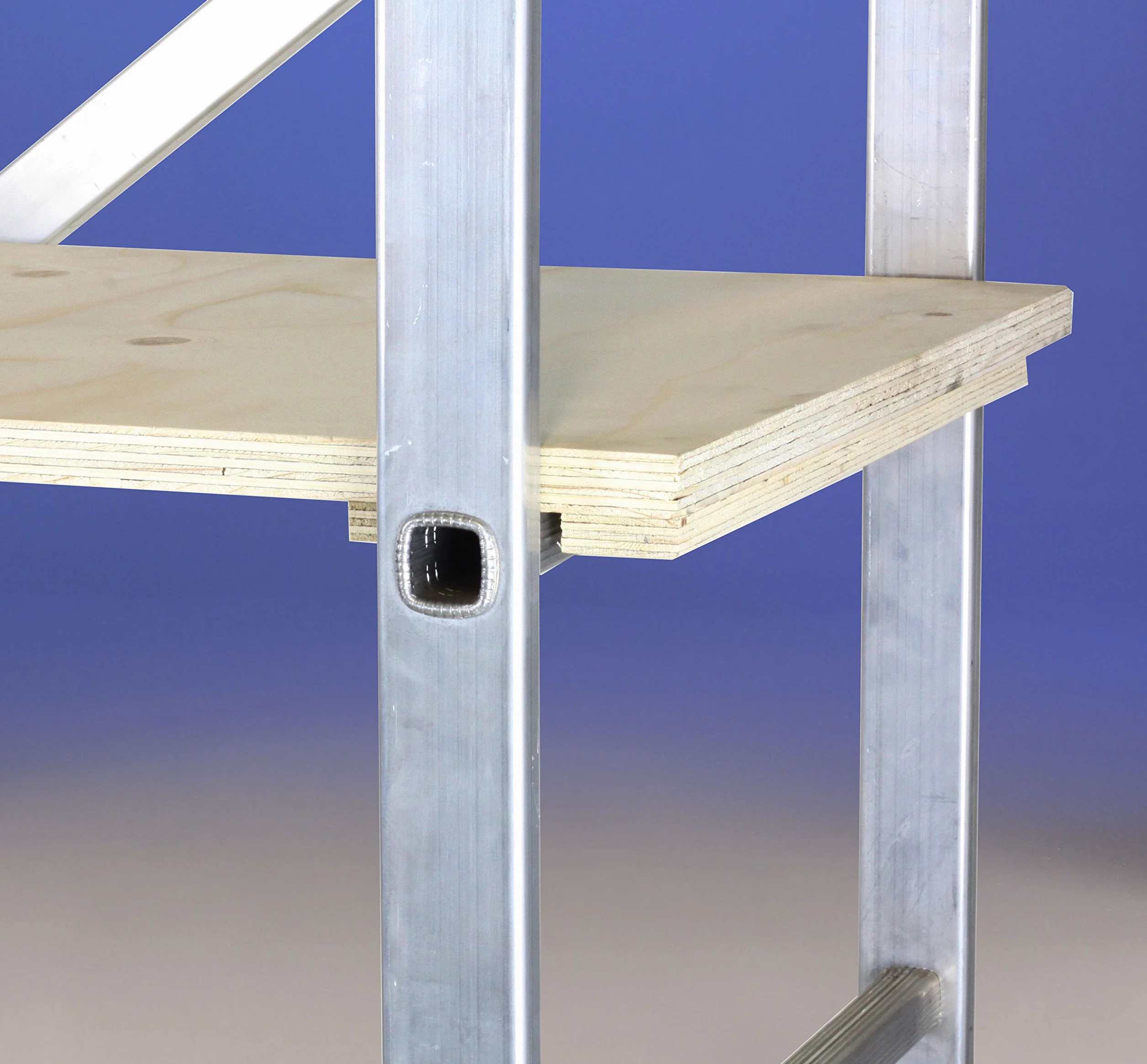 Svelt Trabattello Multiposizione in Alluminio Trasformabile in Scala a Cavalletto per Uso Professionale Leggero, MagoS