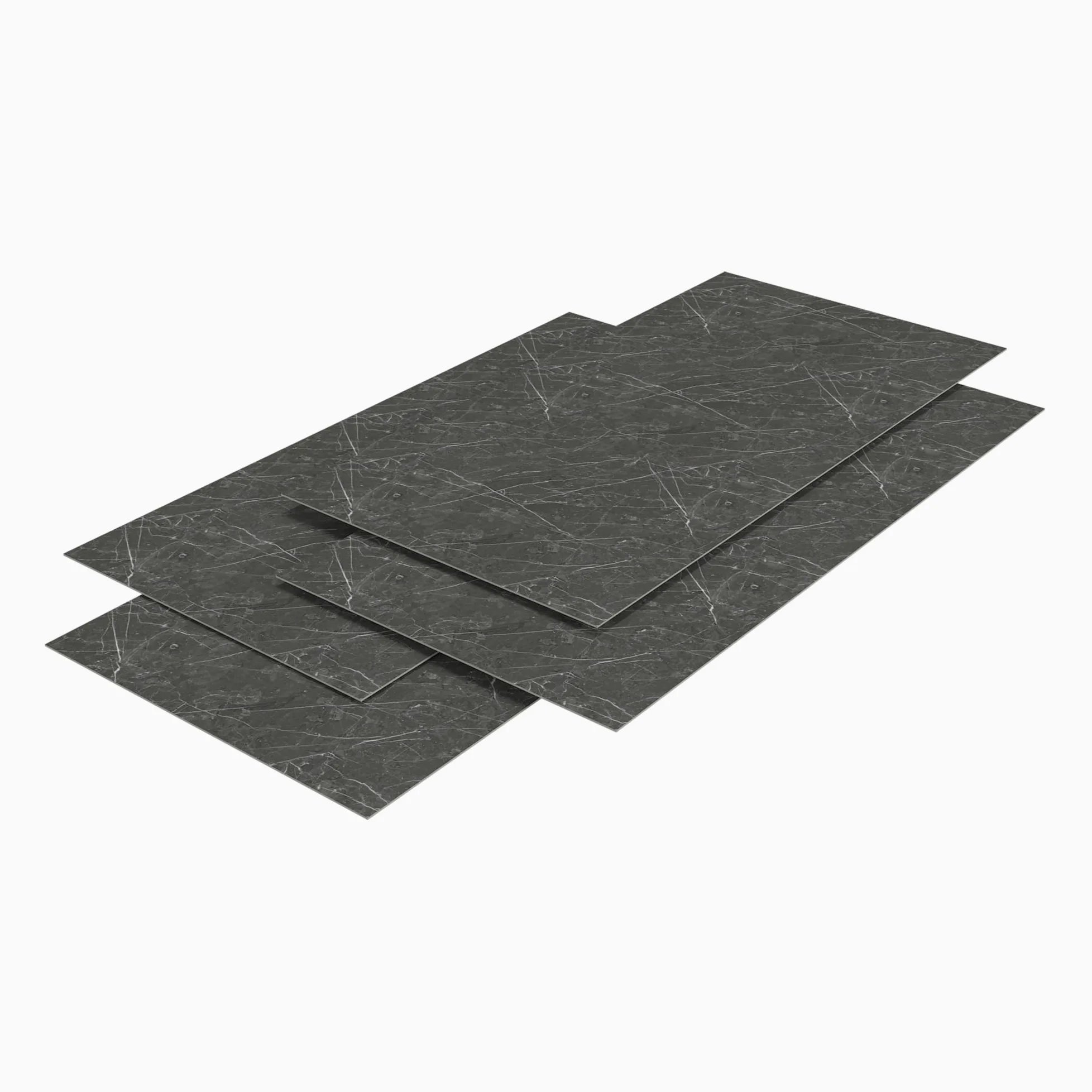 [neu.haus] Set di 16 Pannelli Decorativi in PVC per Parete Rivestimento Murale per Interni Bagno Cucina Soggiorno Pannelli 60x120 cm Resistenti all'Umidità e Raggi UV Effetto Pietra - Grey Diamond