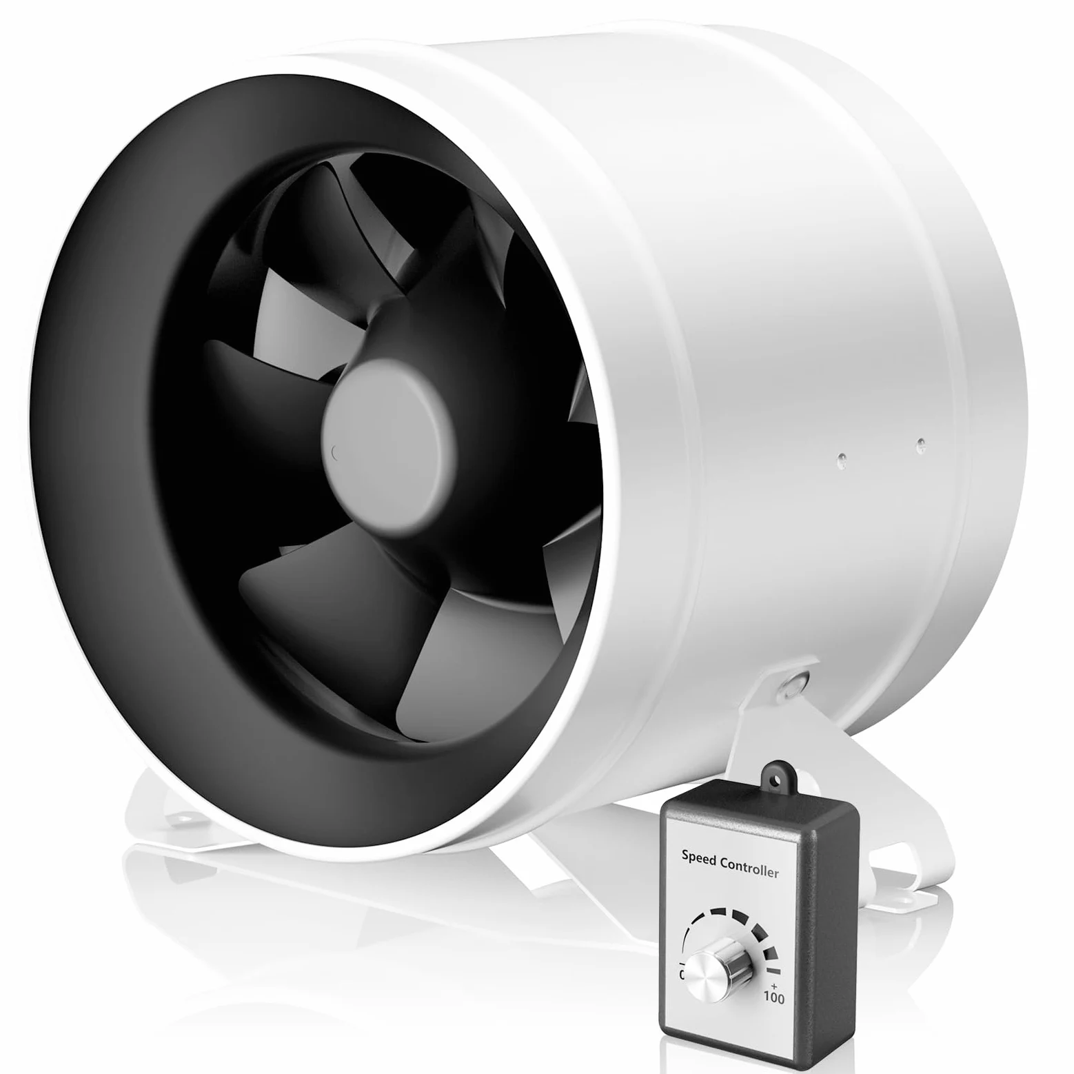 Hon&Guan HI-PE - Ventilatore tubolare 200 mm, super volume di aria, 1411 m³/h, risparmio energetico, motore EC, silenzioso, ventola di ventilazione per tenda, serra, garage, cucina, ventilazione