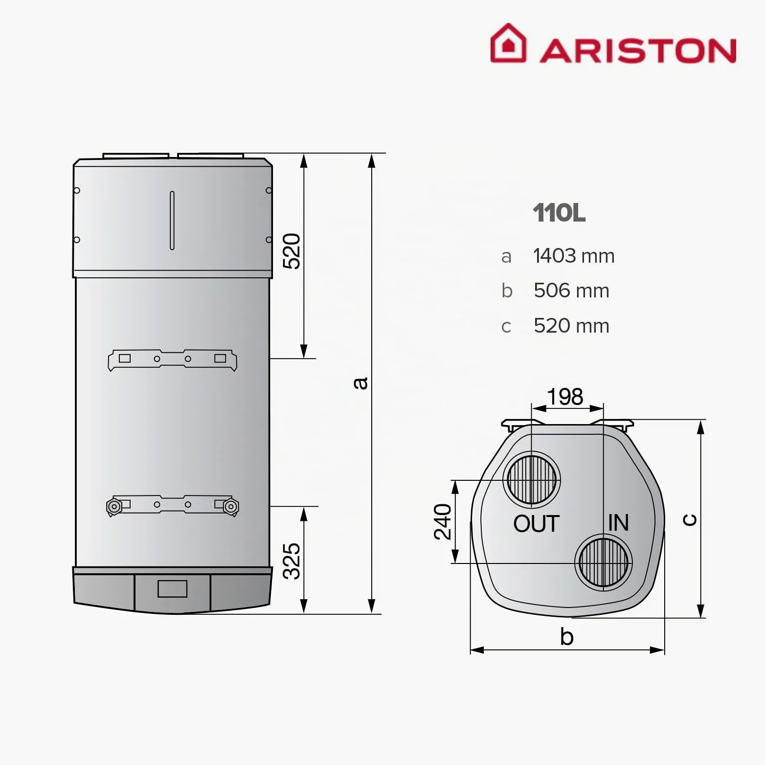 Ariston NUOS PLUS WIFI - Scaldabagno Termodinamico 110 litri - Risparmio energetico 80% - Funzione fotovoltaica - Progettato e realizzato per essere installato in Francia