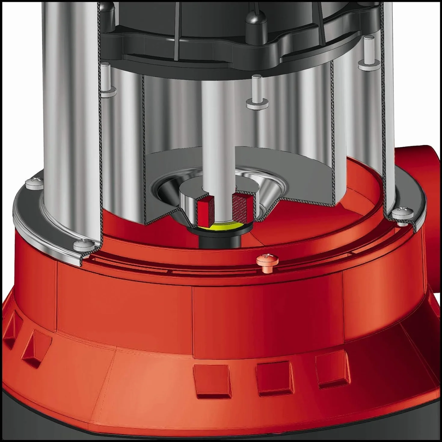 Einhell GE-PP 5555 RB-A Pompa per cisterne (550 W, portata max 5500 L/h, prevalenza 20 m, immersione max 7m, incl. Tubo a collo di cigno)