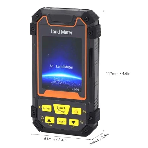 CHICIRIS Land Meter S3, Mini Geometra Portatile Portatile con Schermo a Colori da 2,4 Pollici per la Misurazione della Distanza Dell'area, Ricevitore GNSS Ad Alta sensibilità,