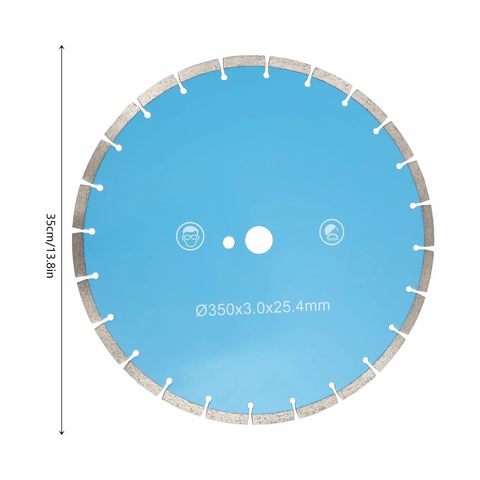 Sega Elettrica per Calcestruzzo, 4000 W, 165 mm, Profondità di Taglio per Mattoni, Granito, Marmo, Cemento con Lama per Sega in Diamante e Acciaio al Carbonio