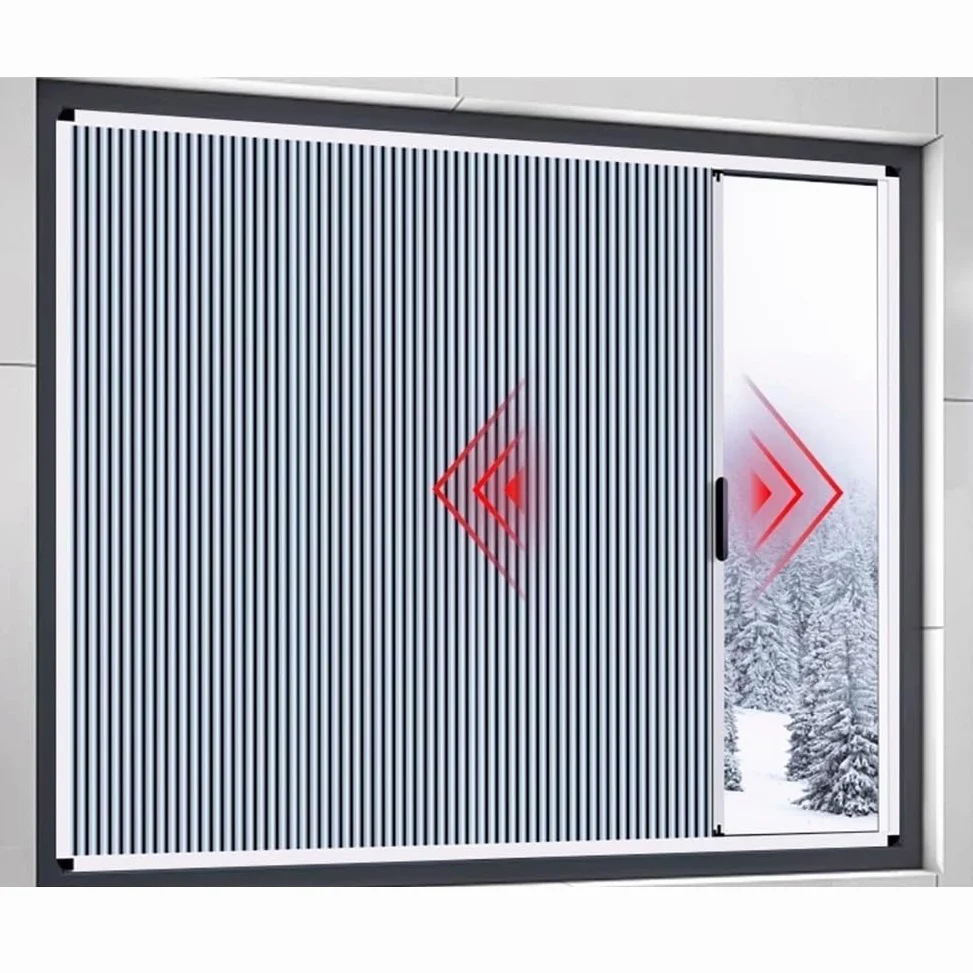 Finestre scorrevoli in Alluminio, Porte a Soffietto Pieghevoli, Divisorio per la Privacy(800x1200mm)