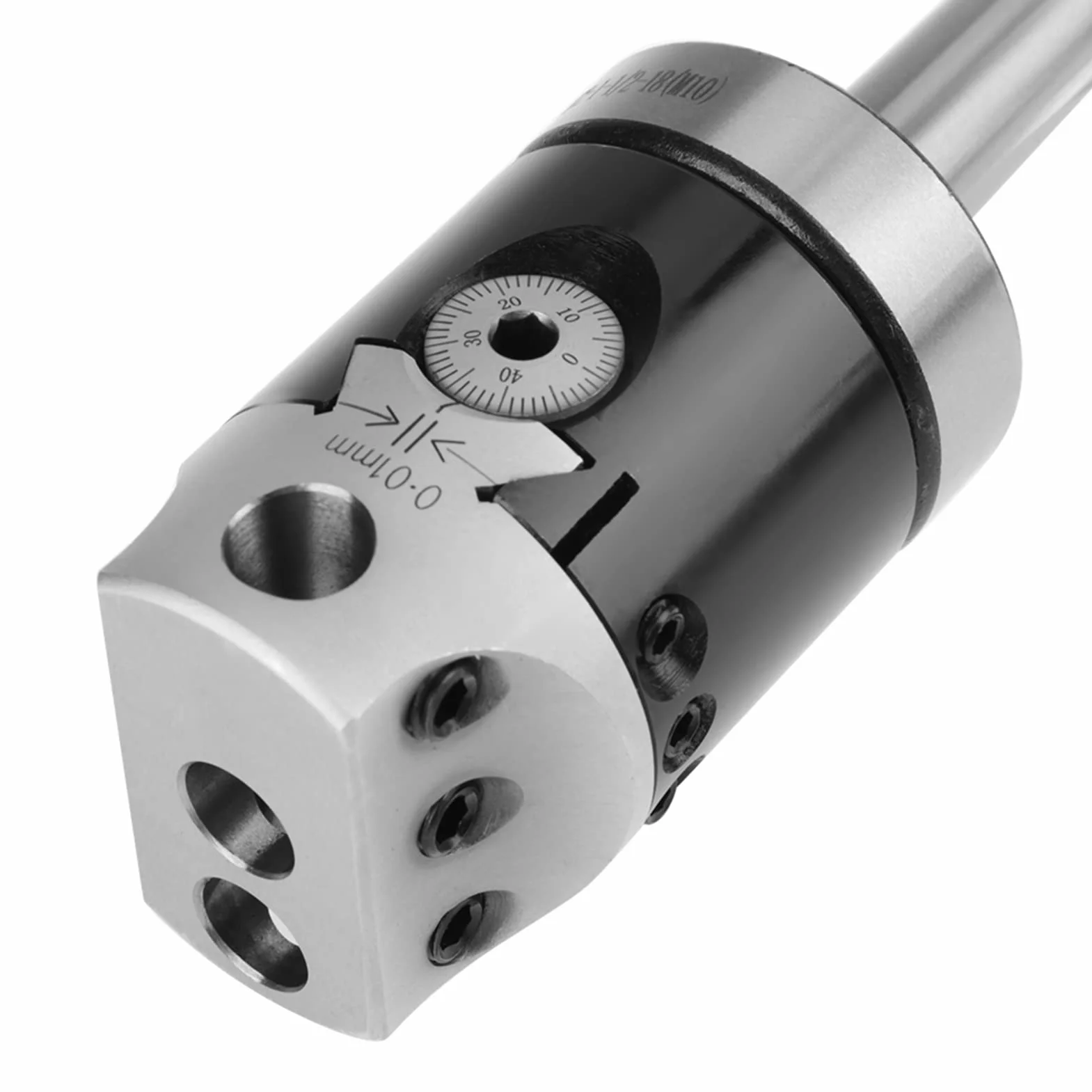 Testa alesatrice 50 mm utensile di tornitura barra utensile di tornitura con accessori per fresatrice per biella 9 pezzi 12 mm MT2 -M10 F1-12