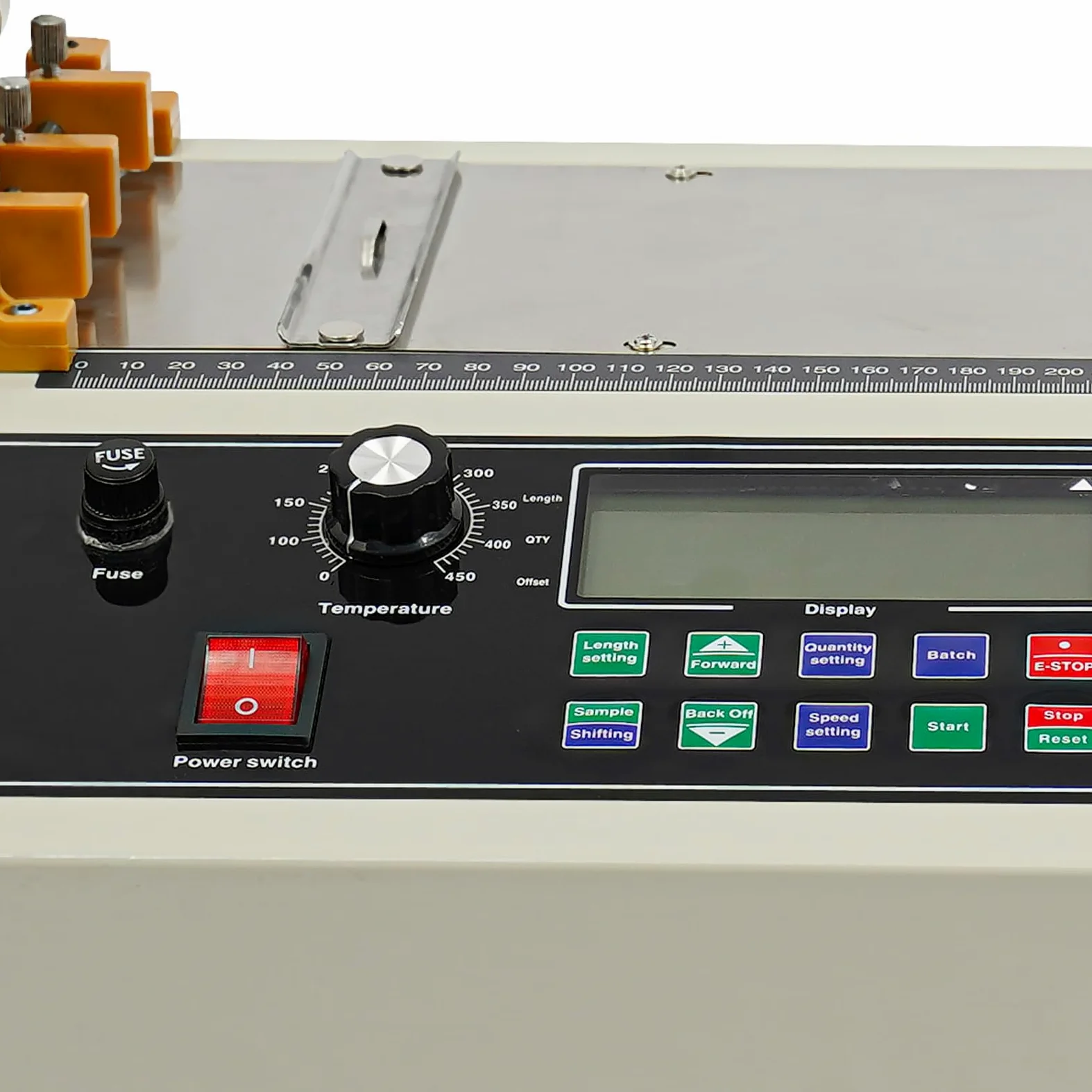 Macchina da Taglio Automatica a Nastro 400W, Taglierina Automatica Macchina Caldo e Freddo, Automatic Distributore Nastro, Larghezza di Taglio 1-98 mm, 0-450℃