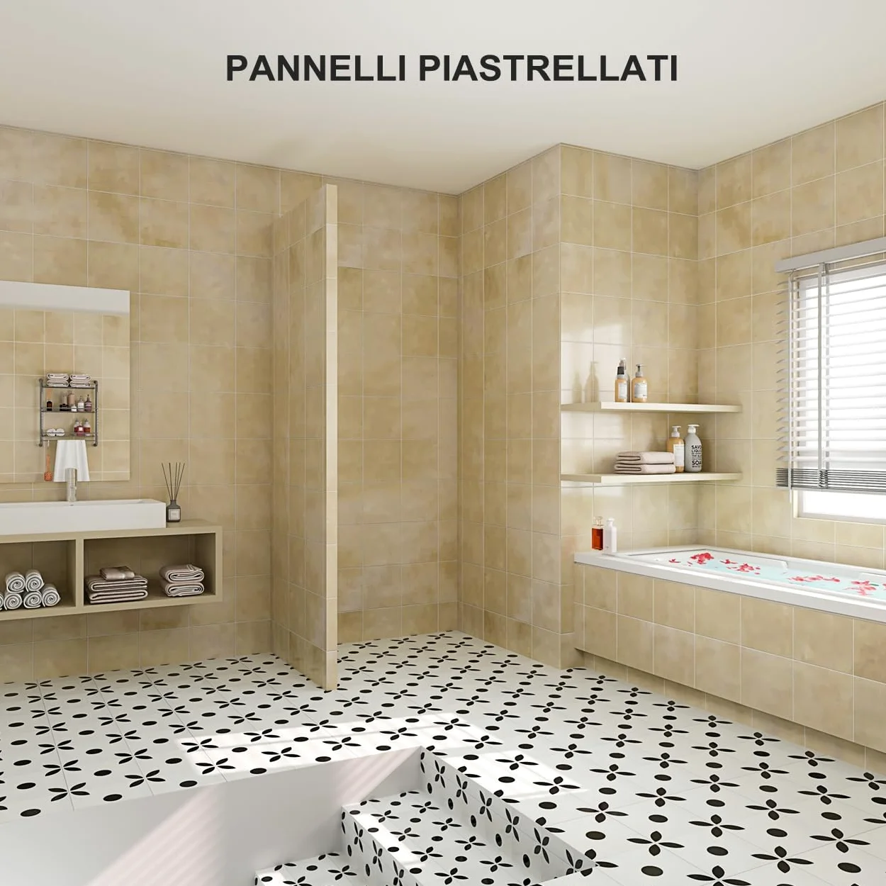 Pannello di Costruzione da Piastrellare in Estruso Polistrirene Rigido XPS Isolamento della Casa e del Bagno 1250x600X6 mm (4 pezzi/set)