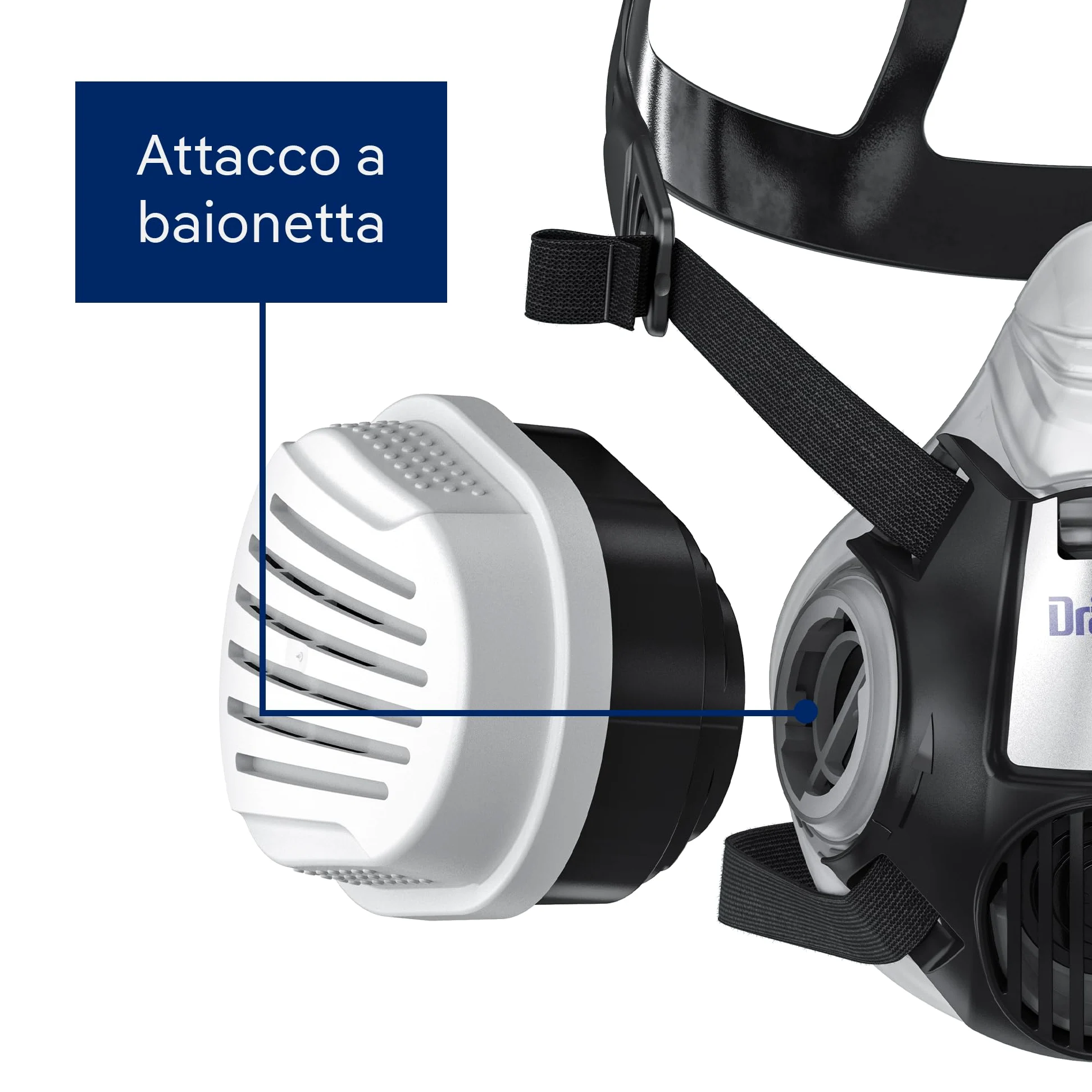 Dräger Safety Dräger X-plore Filter ABEKHg-P3 RD – 1 paio per maschera 3300, 3500 o maschera integrale 5500