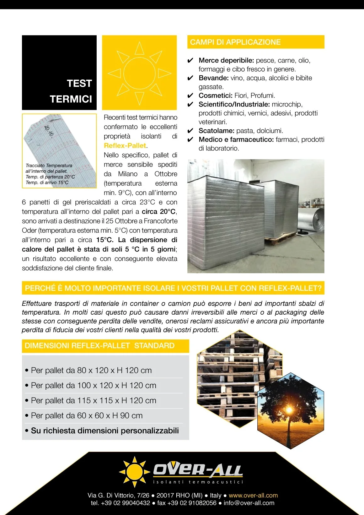 Copri pallet isotermico Isolante termico per pallet di materiali deperibili Cappuccio per bancali (80x120xh120 cm) 3 pezzi
