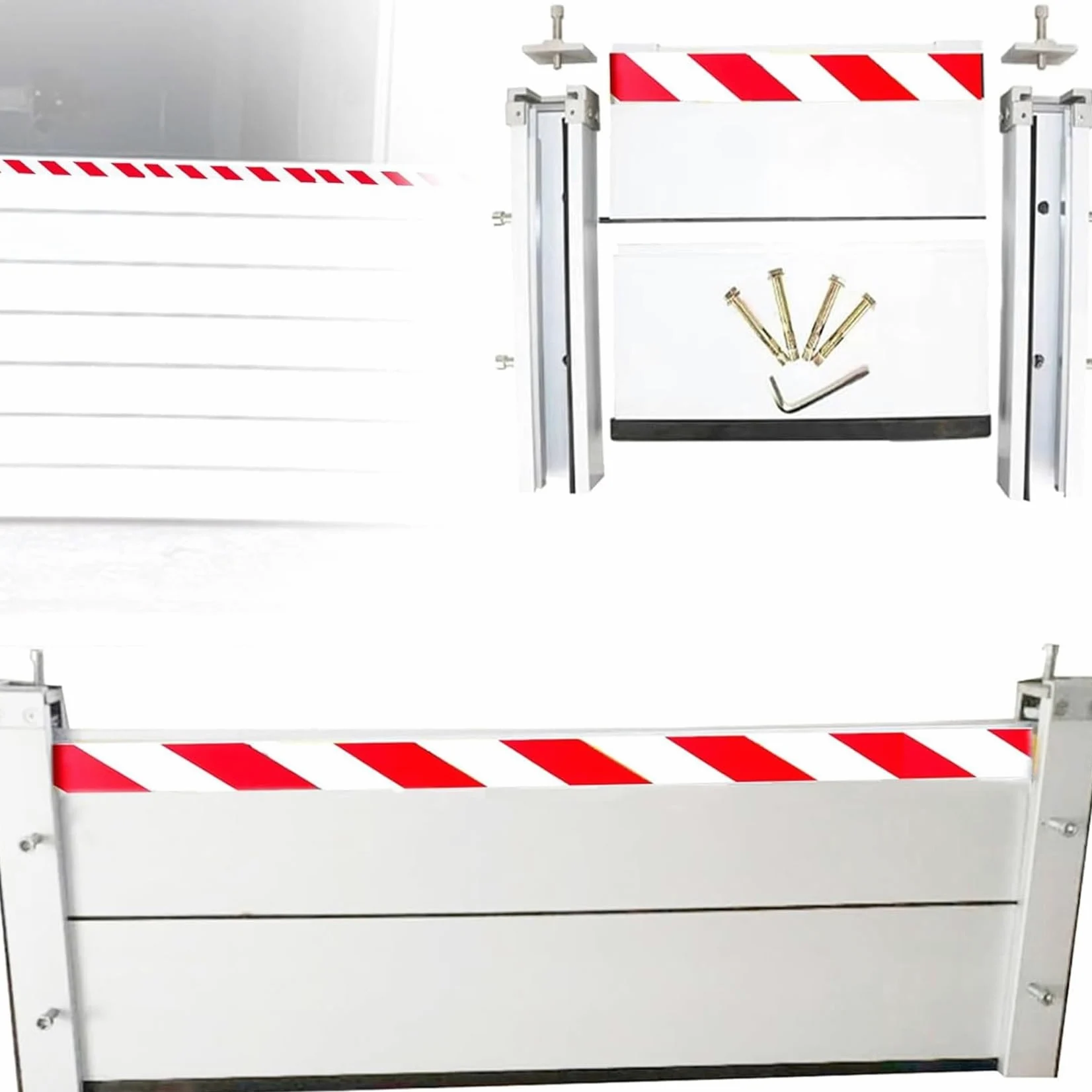 Barriera Antiallagamento Residenziale, Alluminio Paratie Antiallagamento, Barriera Antiallagamento Per Garage In Lega Di Alluminio, Impermeabile(100x40cm)